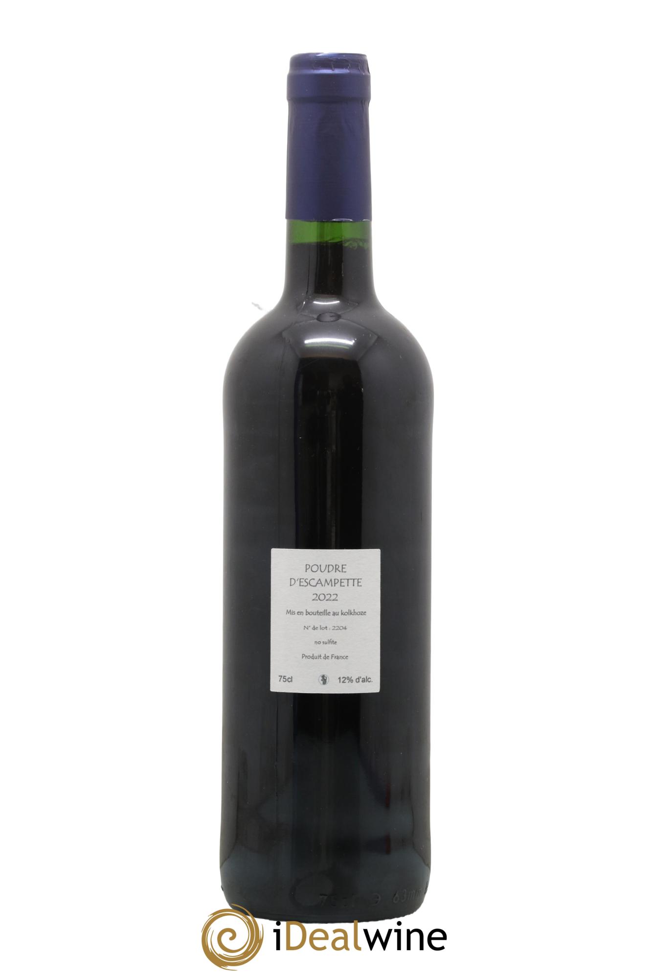 Vin de France Poudre d'Escampette Les Vins du Cabanon - Alain Castex 2022 - Lot de 1 bouteille - 1