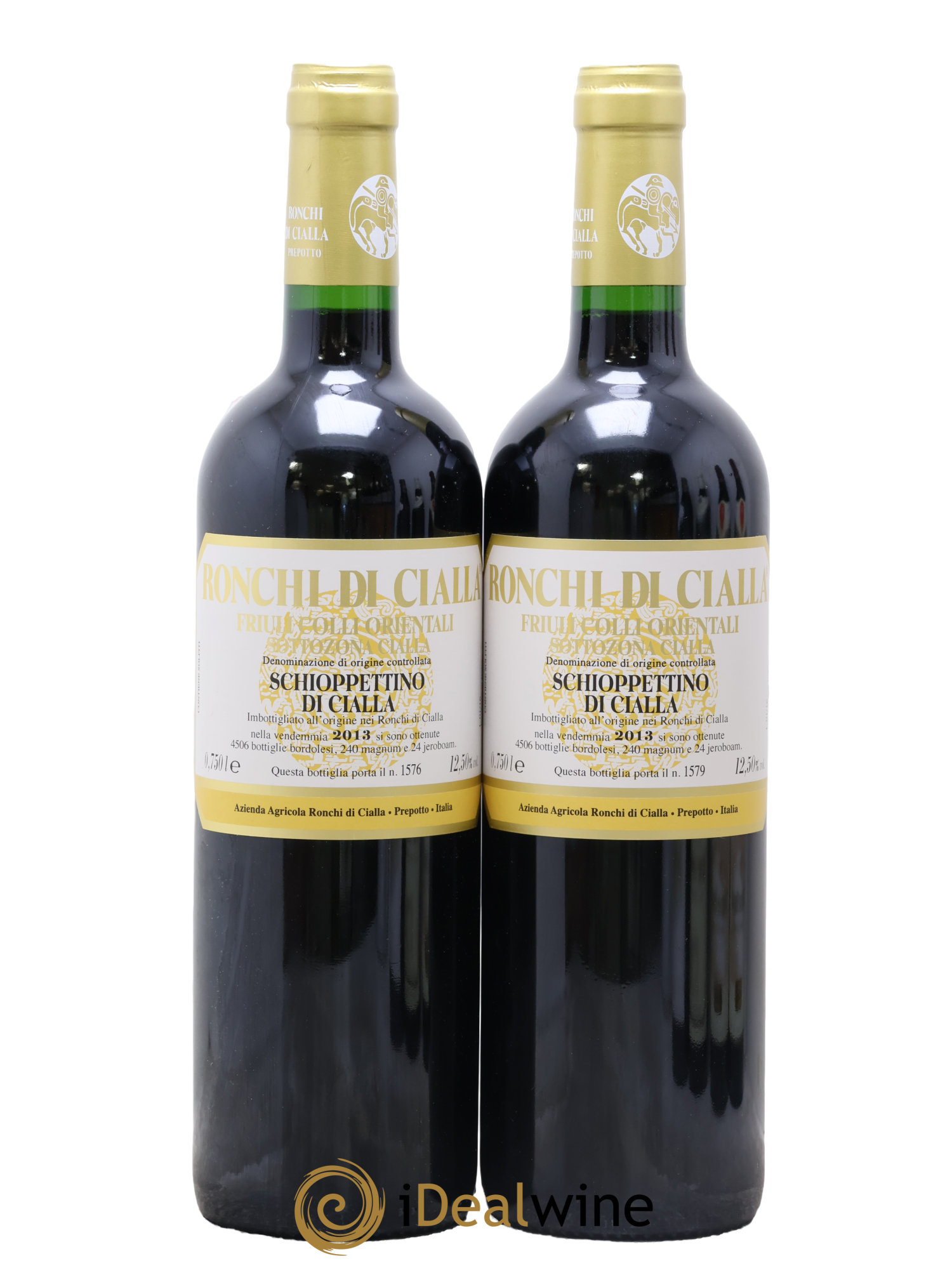 Frioul Colli Orientali del Friuli IGT Schioppettino di Cialla Azienda Agricola Ronchi di Cialla 2013 - Lot of 2 bottles - 0
