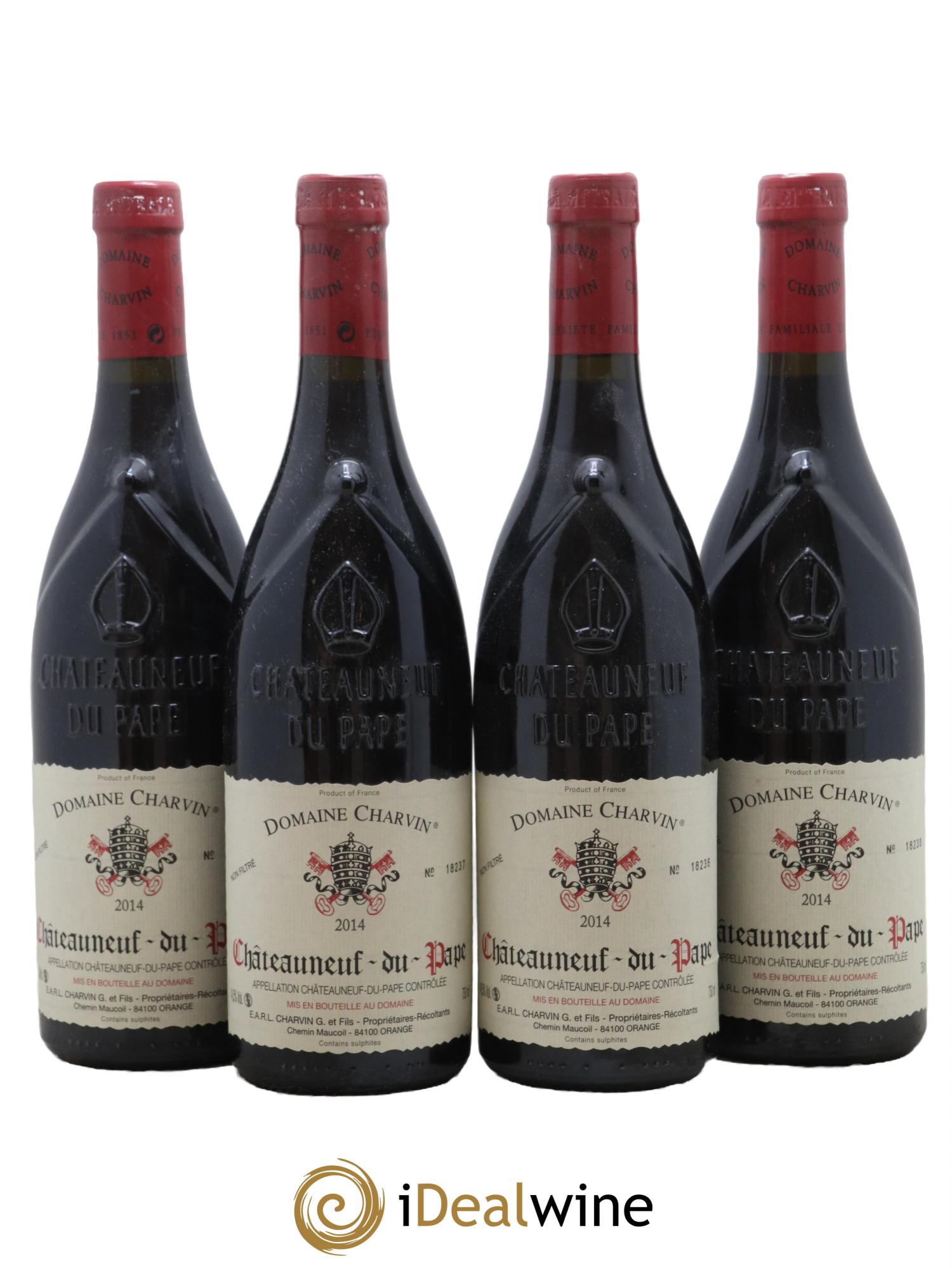 Châteauneuf-du-Pape Charvin (Domaine) 2014 - Lot de 4 bouteilles - 0