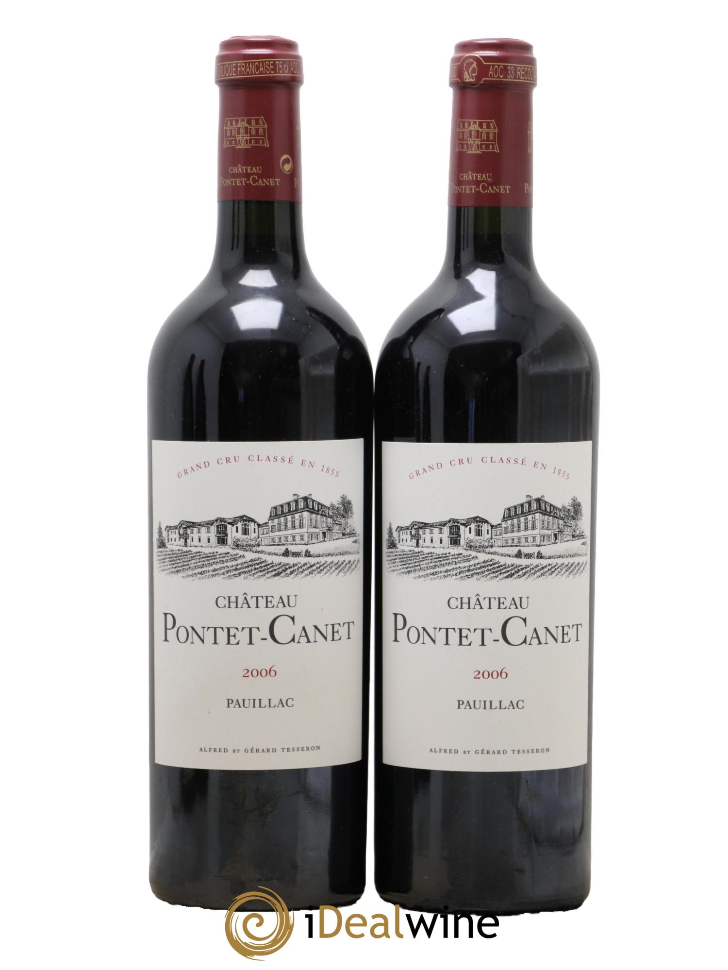 Château Pontet Canet 5ème Grand Cru Classé 2006 - Lotto di 2 bottiglie - 0