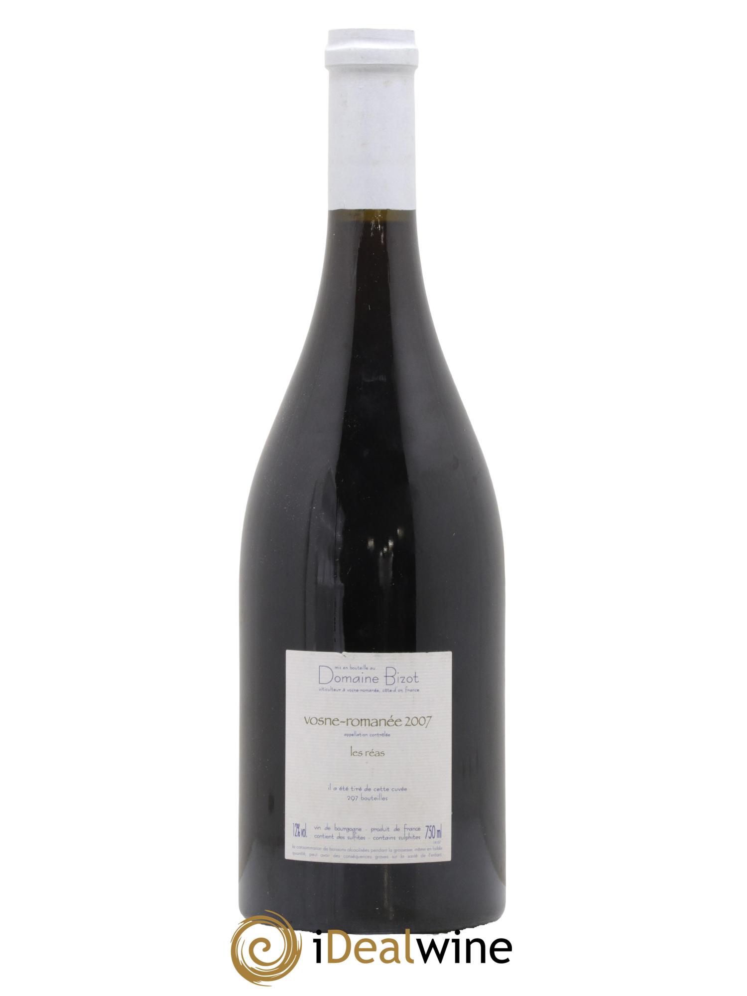 Vosne-Romanée Les Réas Bizot (Domaine) 2007 - Lot of 1 bottle - 1