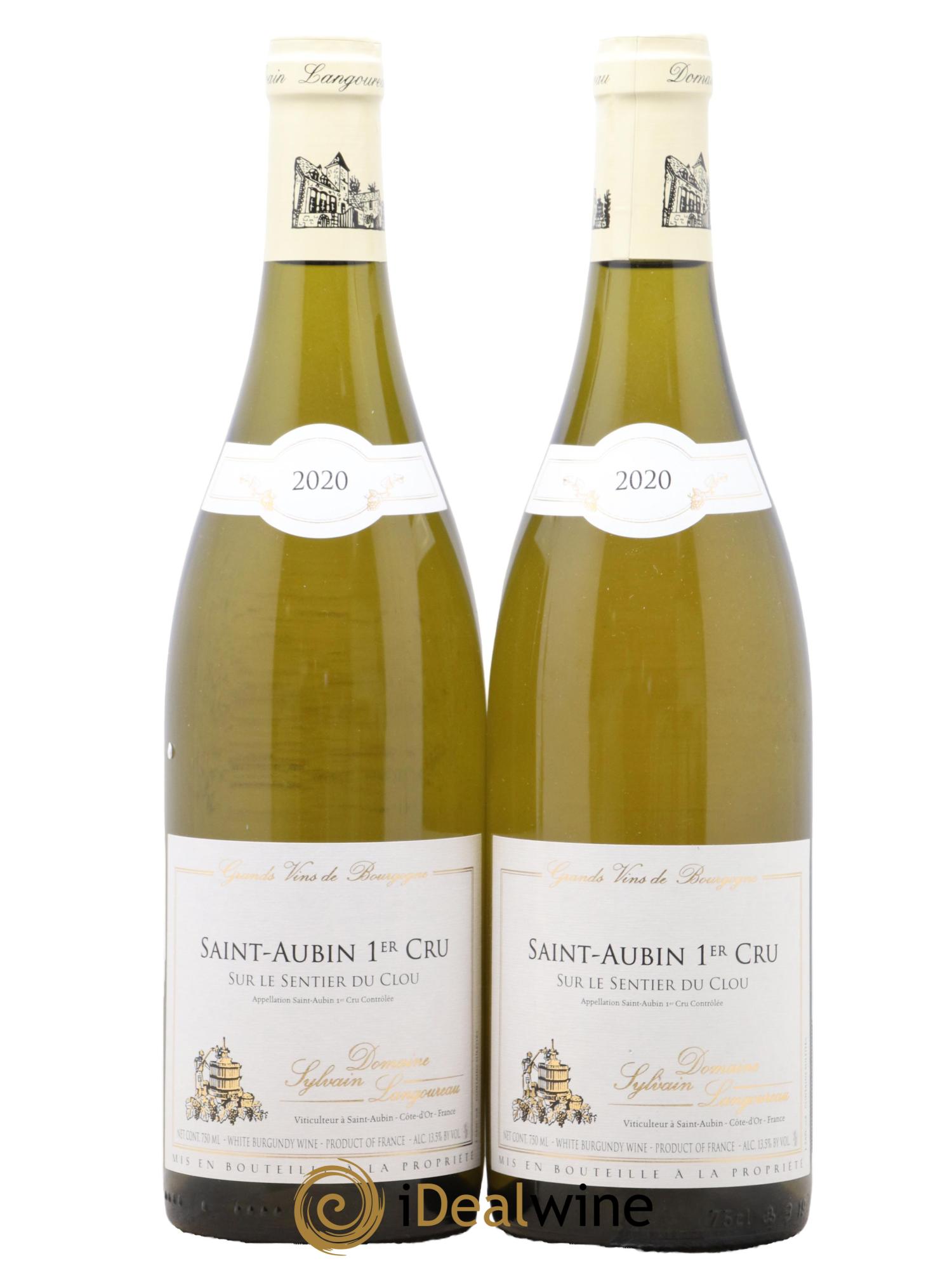 Saint-Aubin 1er Cru Sur le Sentier du Clou Domaine Sylvain Langoureau 2020 - Lot of 2 bottles - 0