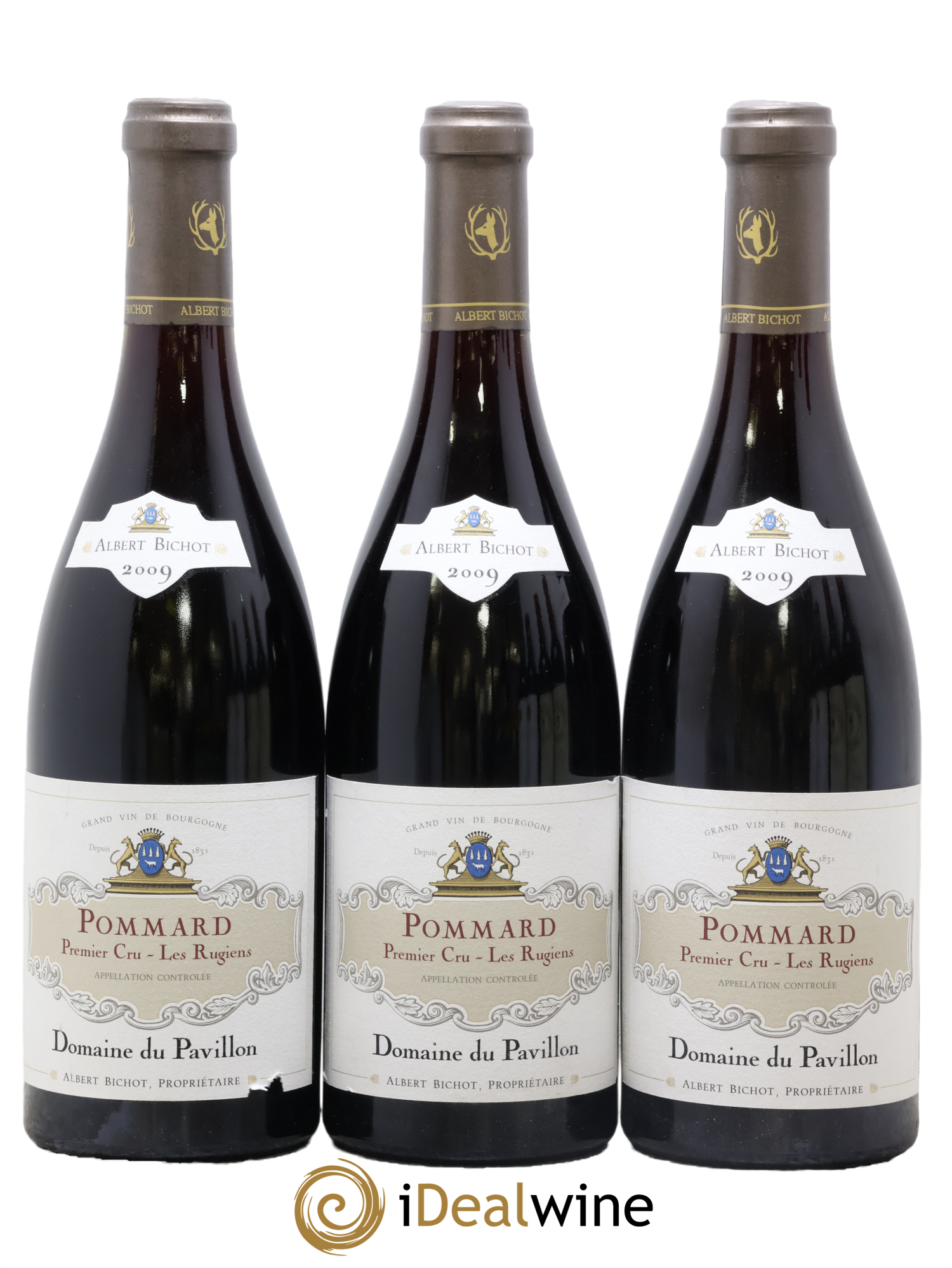 Pommard 1er Cru Les Rugiens Domaine du Pavillon - Albert Bichot 2009 - Lot de 3 bouteilles - 0