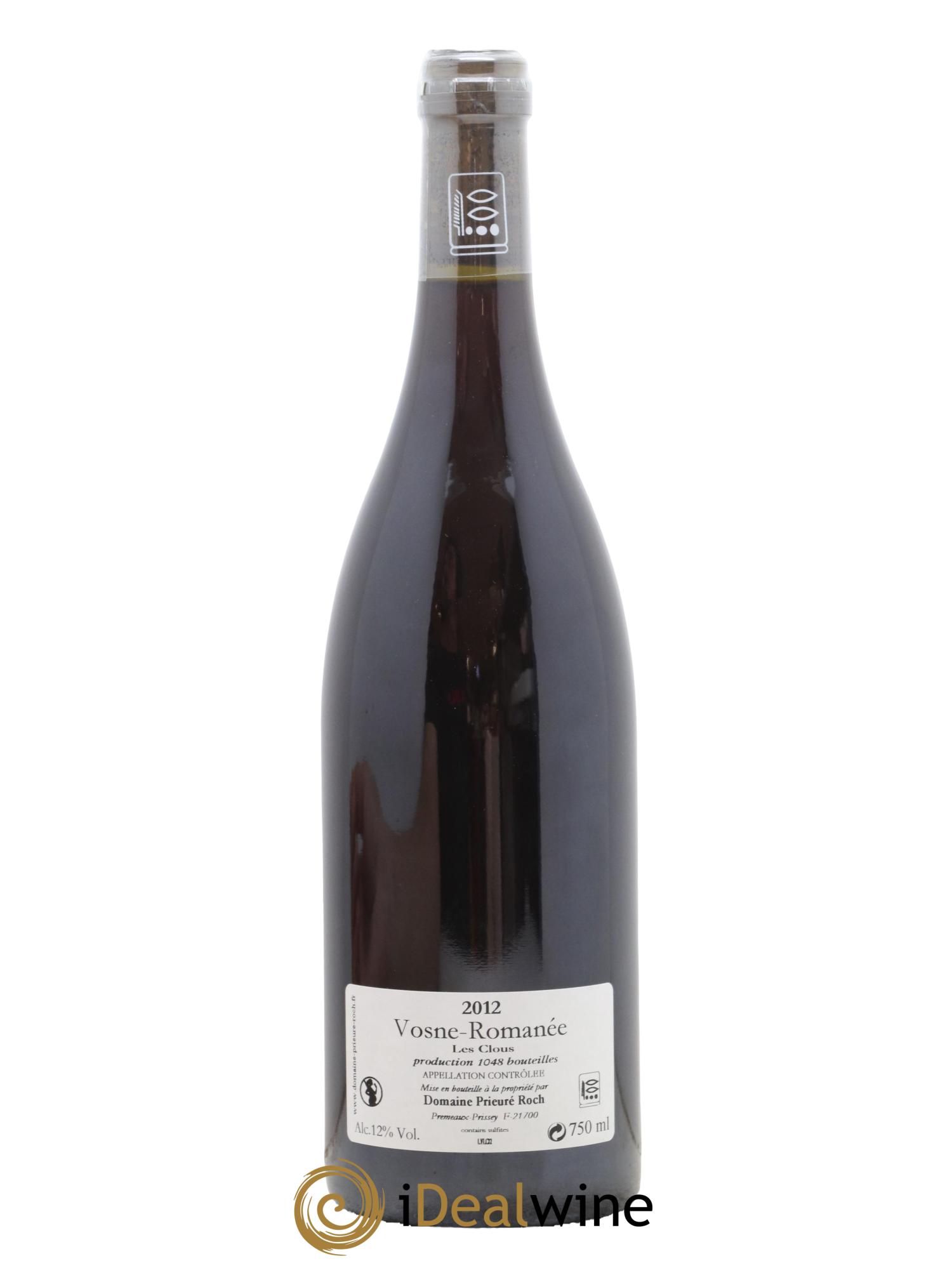 Vosne-Romanée Les Clous Prieuré Roch 2012 - Lot of 1 bottle - 1
