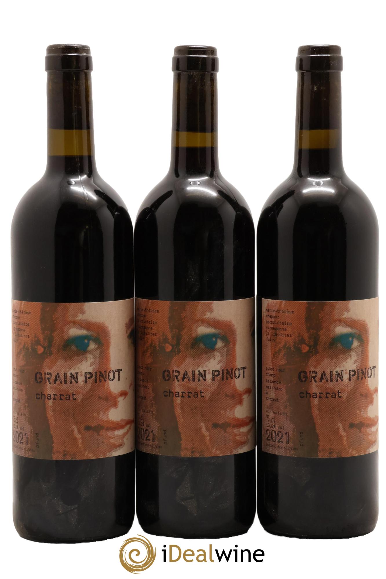 Valais Fully Grain Pinot Charrat Marie-Thérèse Chappaz 2021 - Lot de 3 bouteilles - 0