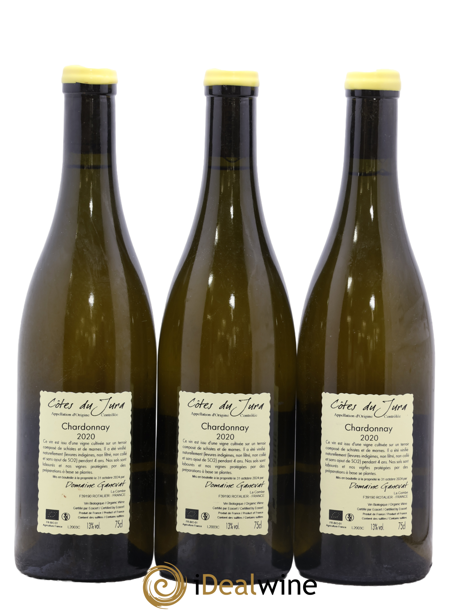 Côtes du Jura Chardonnay En Billat Jean-François Ganevat (Domaine) 2020 - Lot of 3 bottles - 1