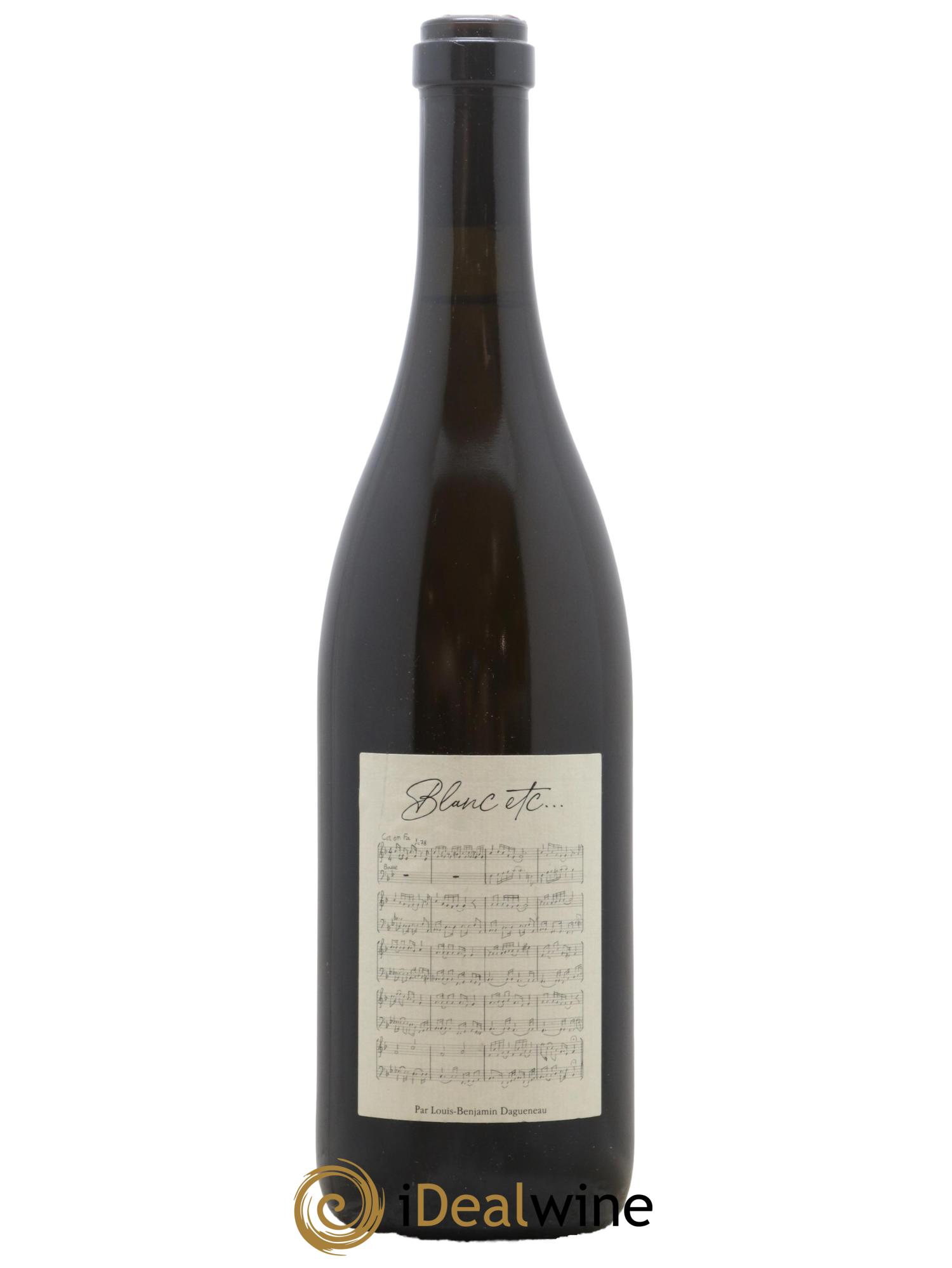 Vin de France Blanc Etc Dagueneau (Domaine Didier - Louis-Benjamin) 2018 - Lot de 1 bouteille - 0