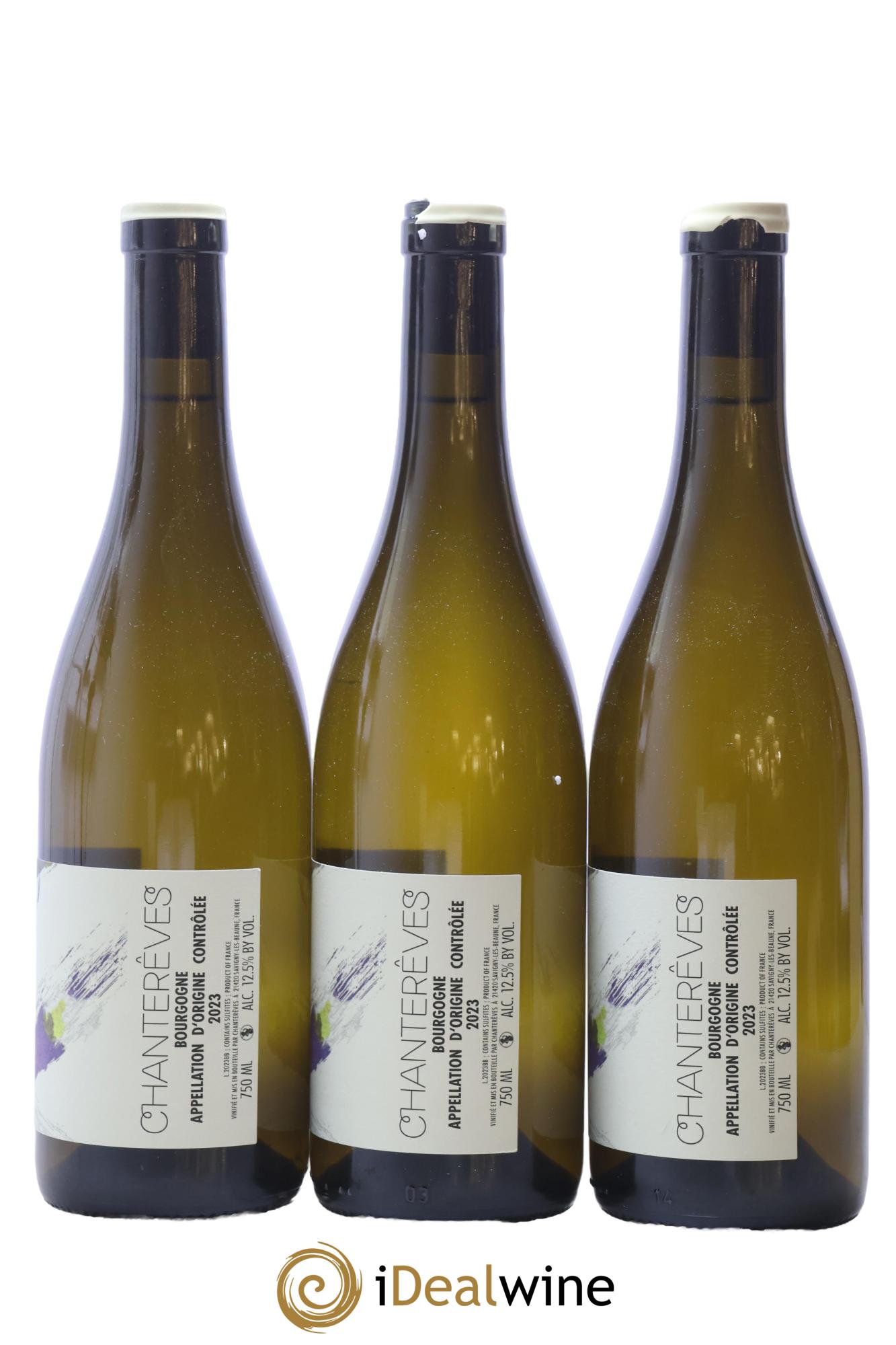 Bourgogne Chardonnay Chanterêves 2023 - Lot de 3 bouteilles - 1