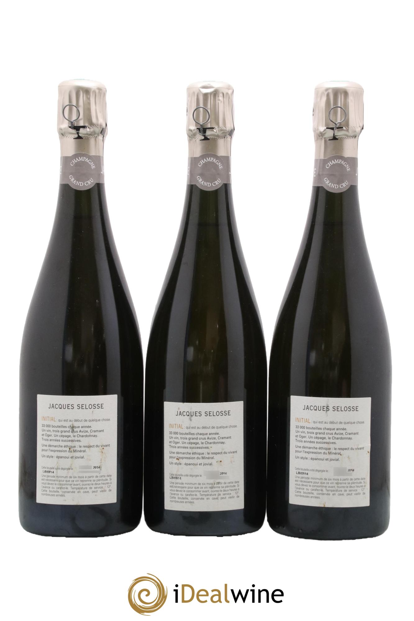 Initial Brut Jacques Selosse - Lot de 3 bouteilles - 1