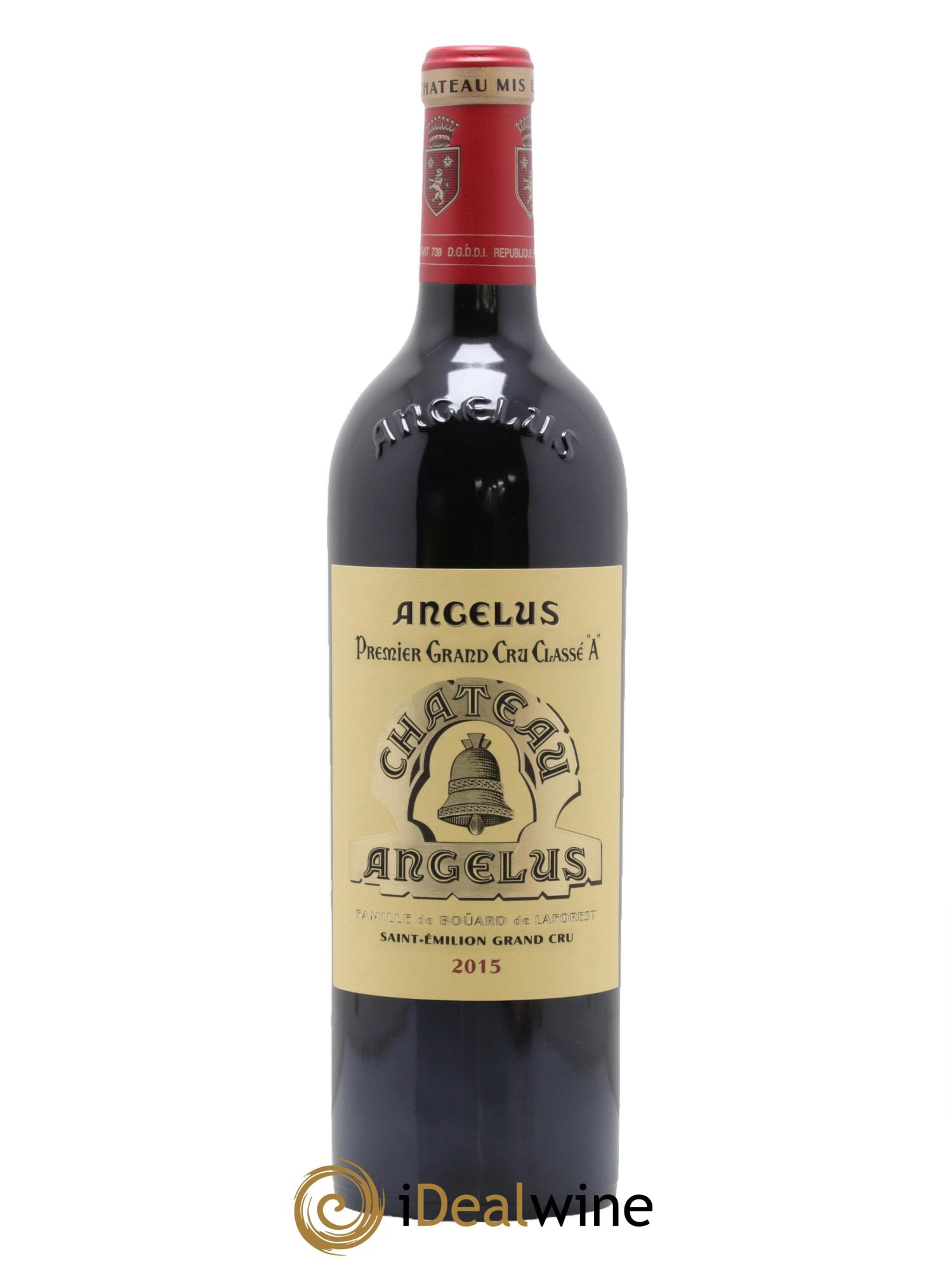 Château Angélus 1er Grand Cru Classé A 2015 - Lot de 1 bouteille - 0