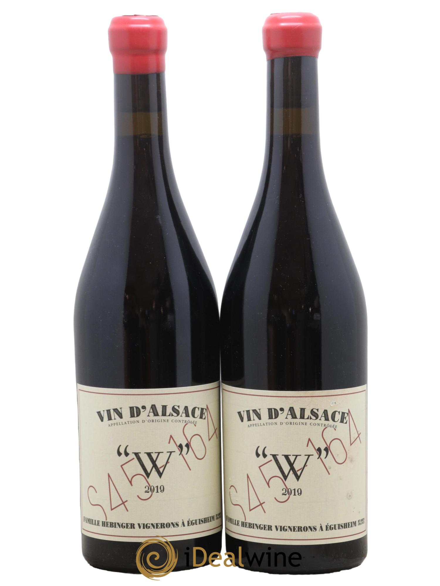 Alsace Pinot Noir Wintzenheim S45 164 Famille Hebinger 2019 - Lot de 2 bouteilles - 0