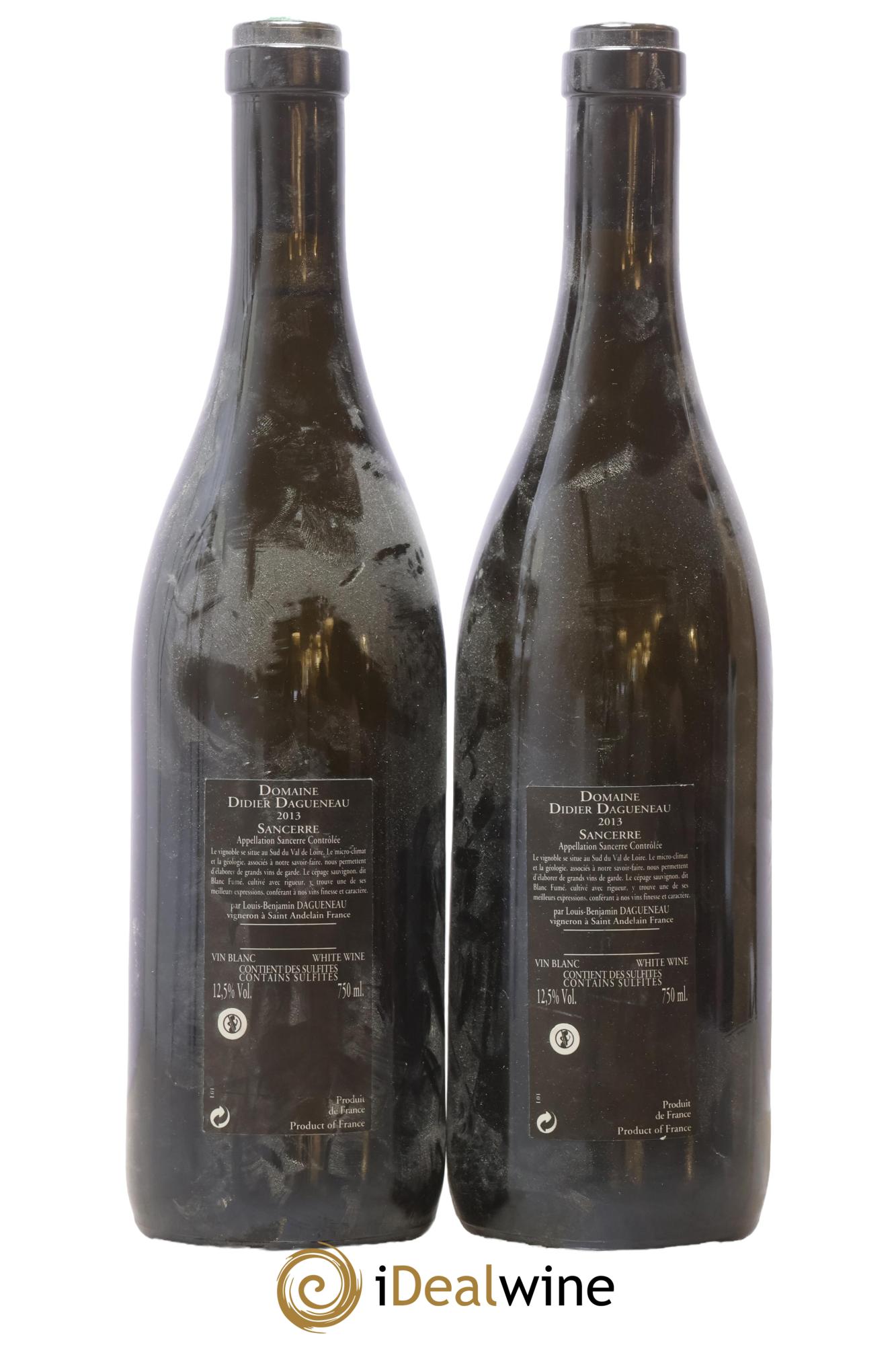 Sancerre Le Mont Damné Chavignol Dagueneau (Domaine Didier - Louis-Benjamin) 2013 - Lot de 2 bouteilles - 1