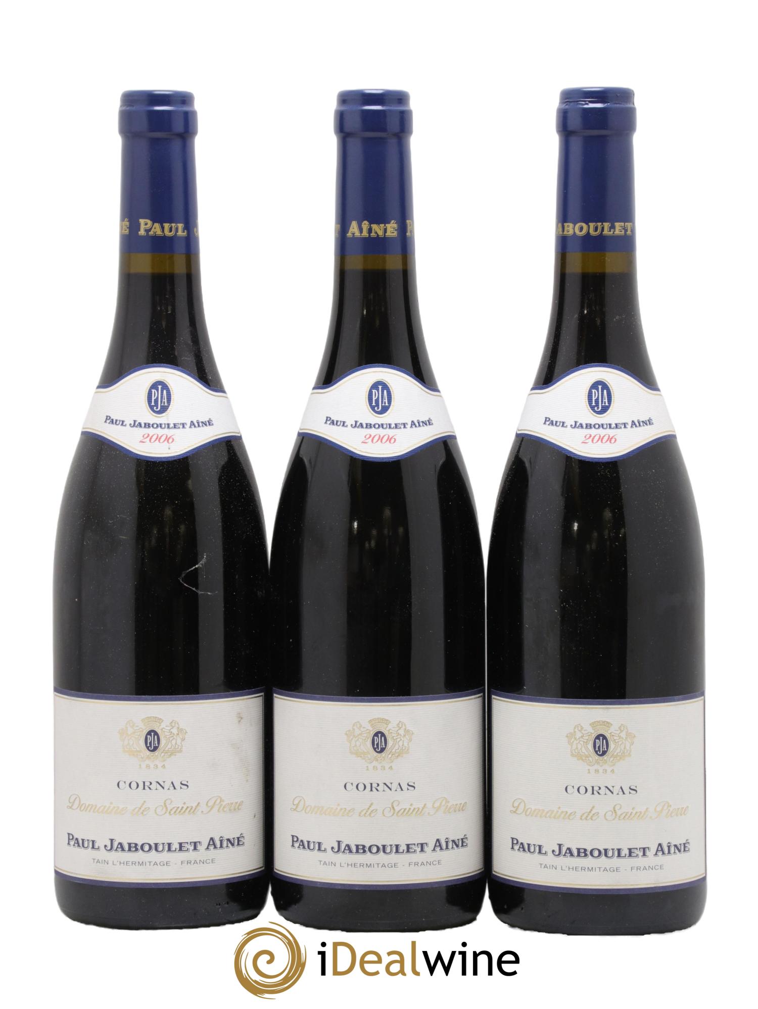 Cornas Domaine de Saint-Pierre Paul Jaboulet Ainé 2006 - Lot de 3 bouteilles - 0