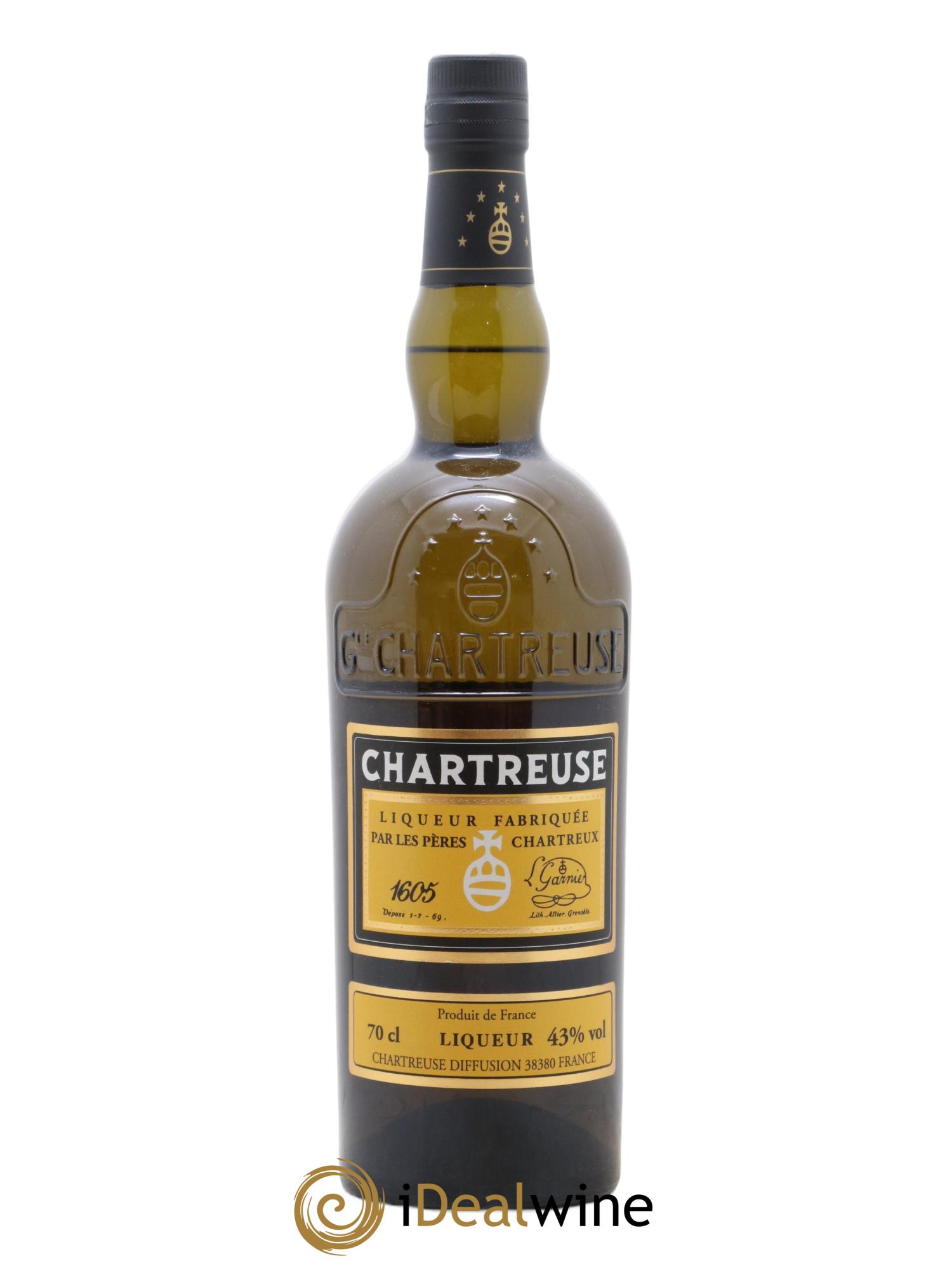 Chartreuse Of. Jaune - Reine des Liqueurs Mise 2022 - 2400 bouteilles - Lot de 1 bouteille - 1