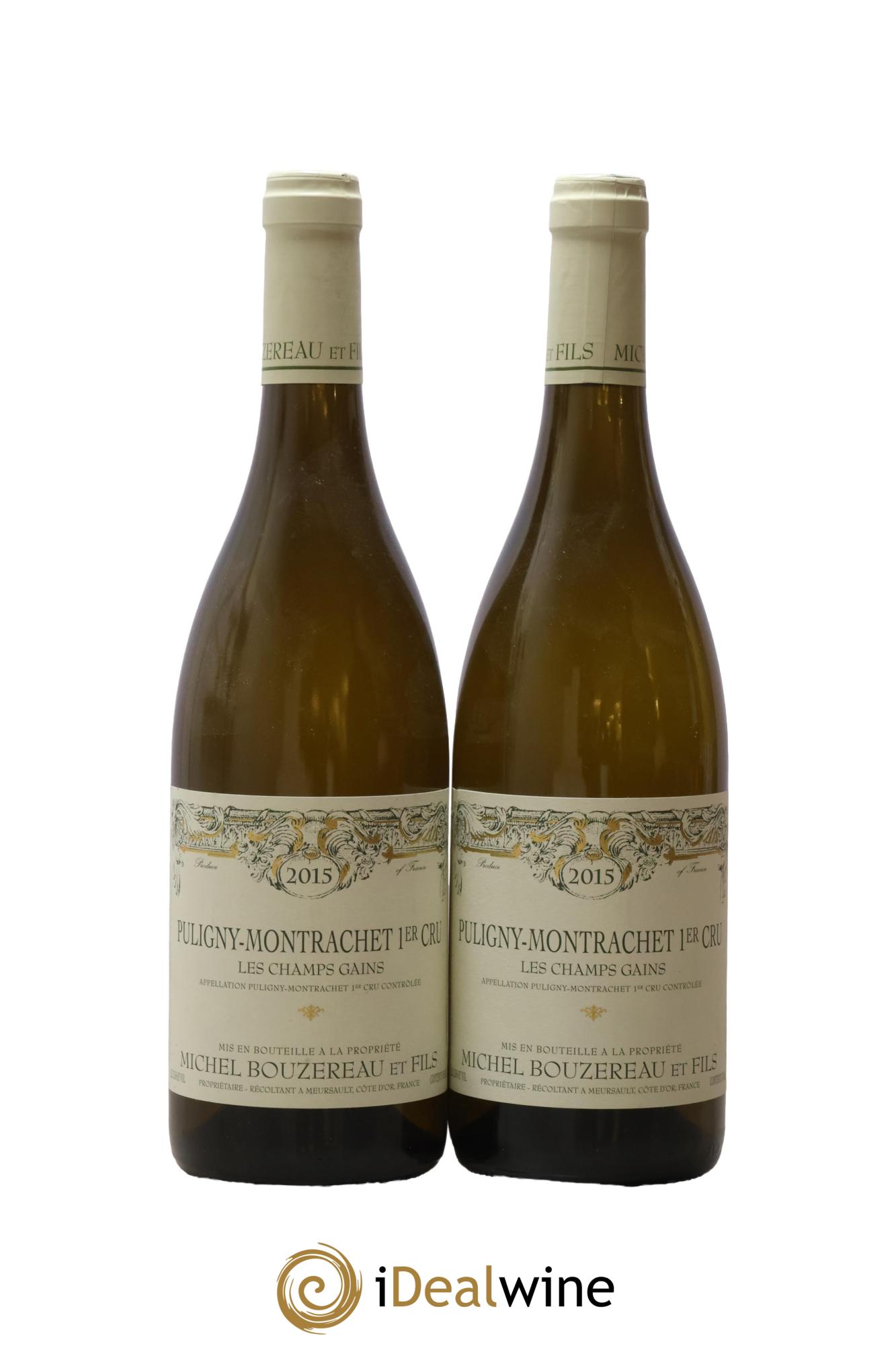 Puligny-Montrachet 1er Cru Les Champs Gains Michel Bouzereau et Fils (Domaine) 2015 - Posten von 2 Flaschen - 0