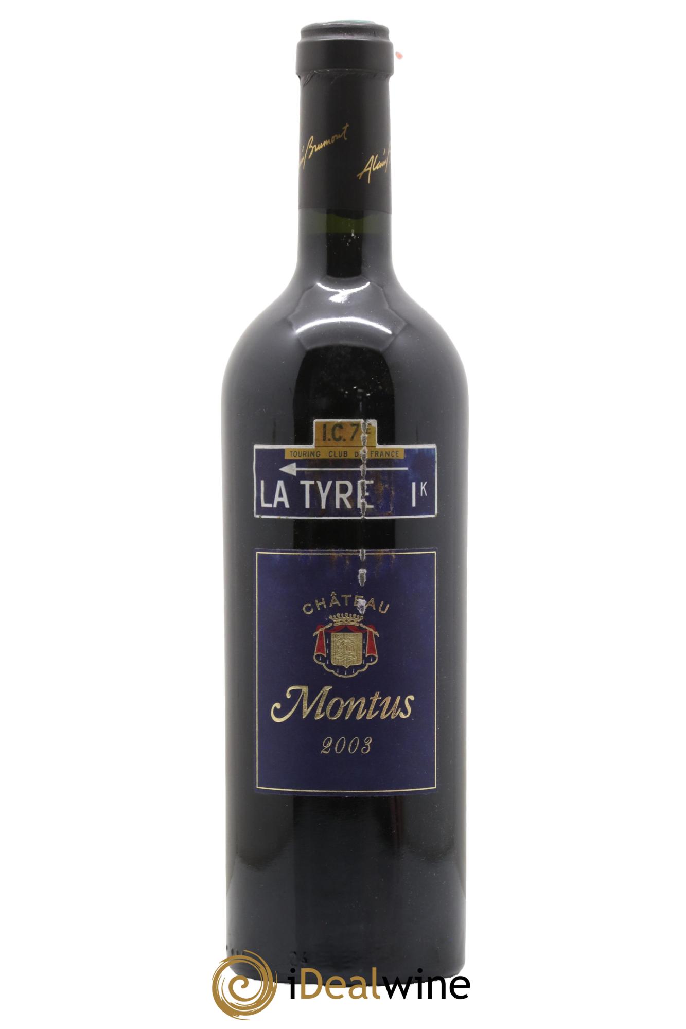 Madiran Château Montus-La Tyre Alain Brumont 2003 - Lot de 1 bouteille - 0
