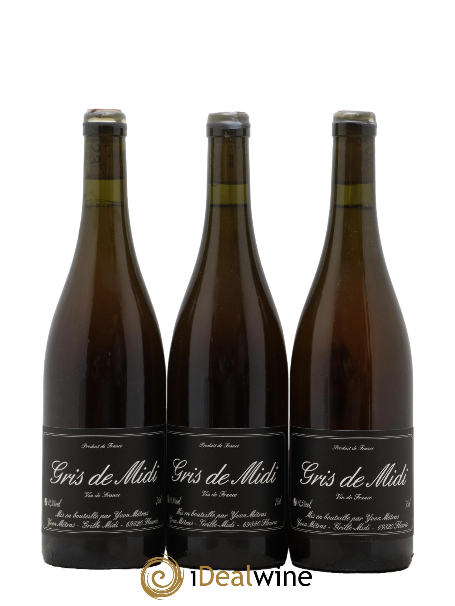 Vin de France Beaujolais Gris de Midi Domaine Yvon Métras 2023 - Lot of 3 bottles - 0
