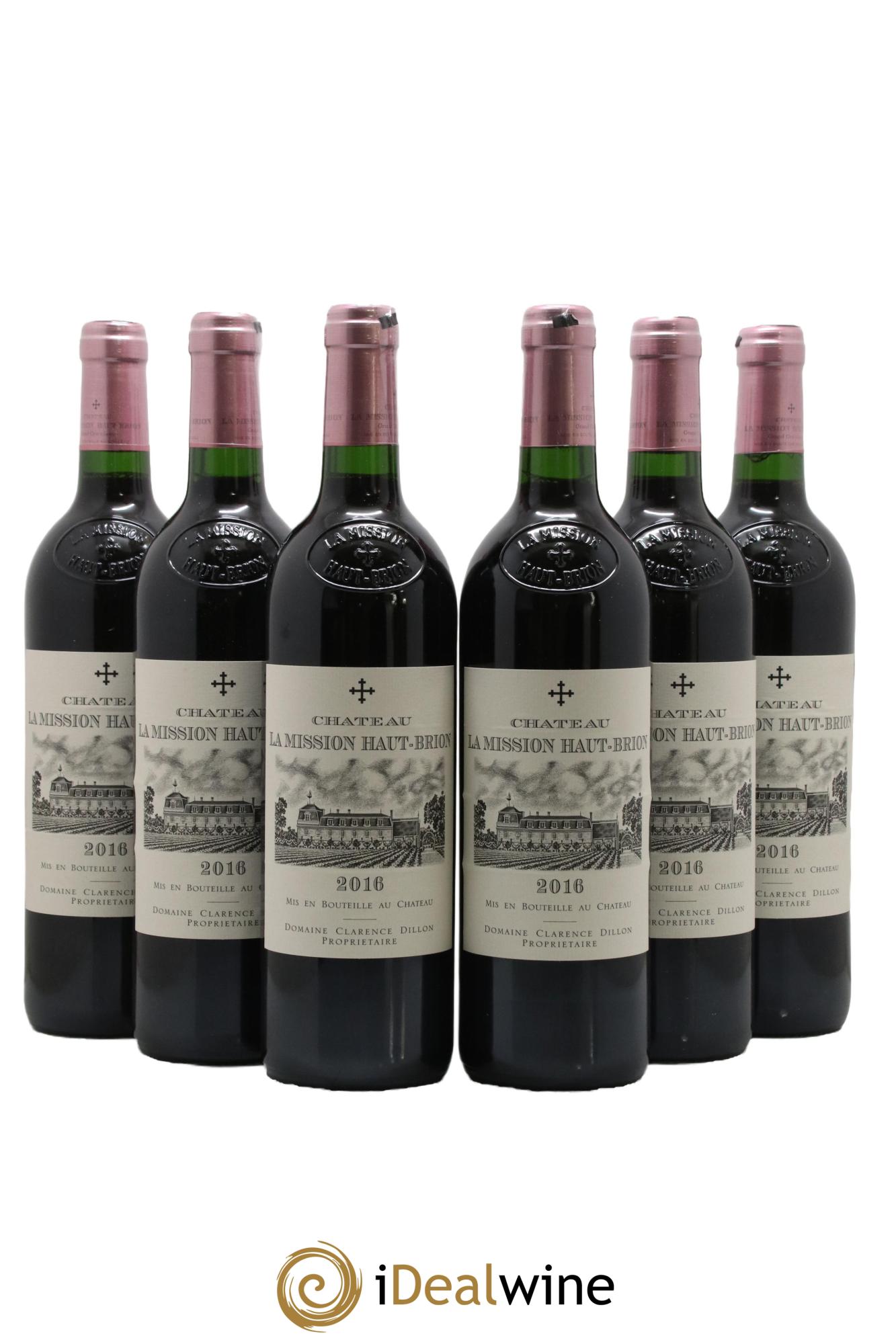 Château la Mission Haut-Brion Cru Classé de Graves 2016 - Lot of 6 bottles - 0