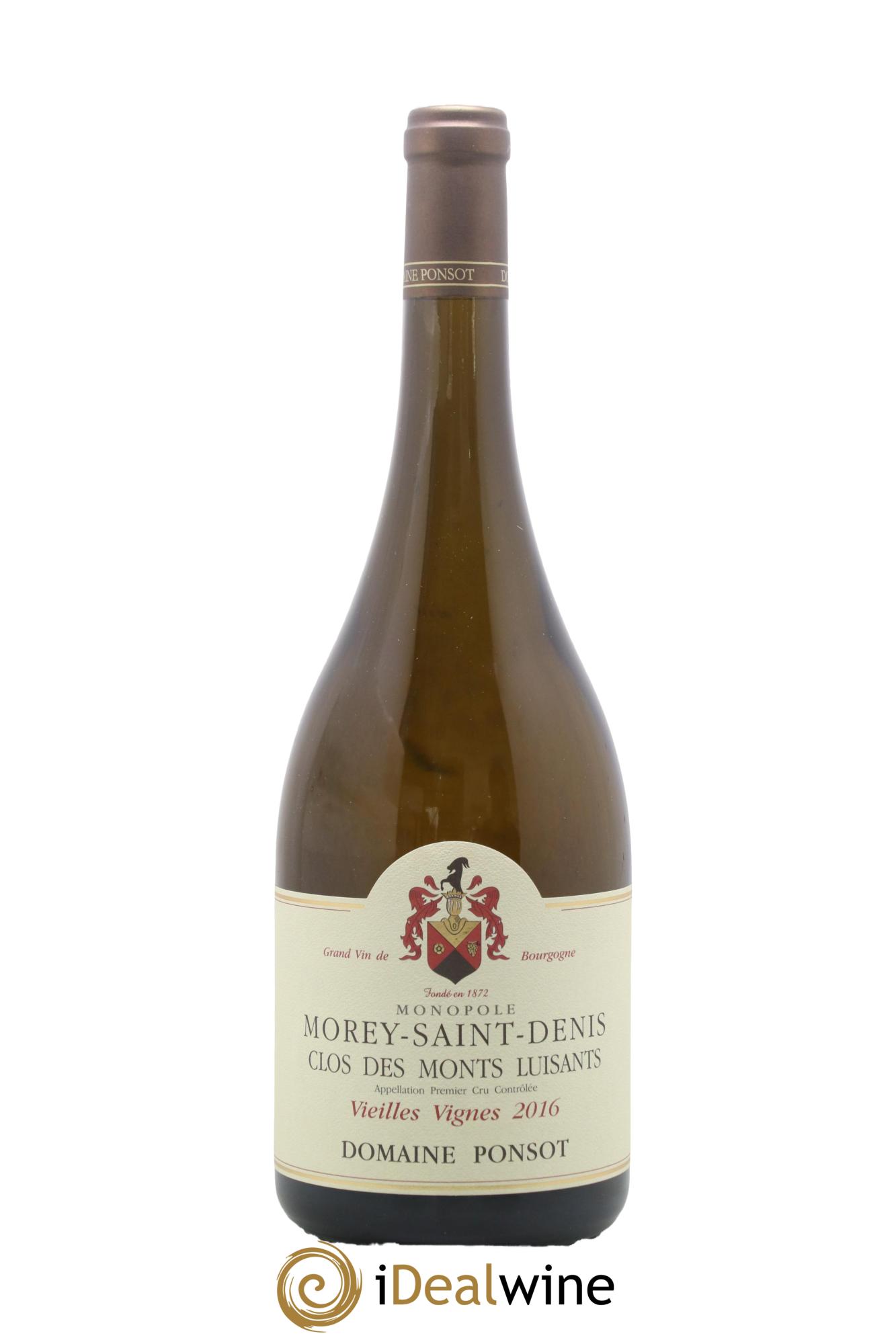 Morey Saint-Denis 1er Cru Clos des Monts Luisants Vieilles Vignes Ponsot (Domaine) 2016 - Lot de 1 magnum - 0