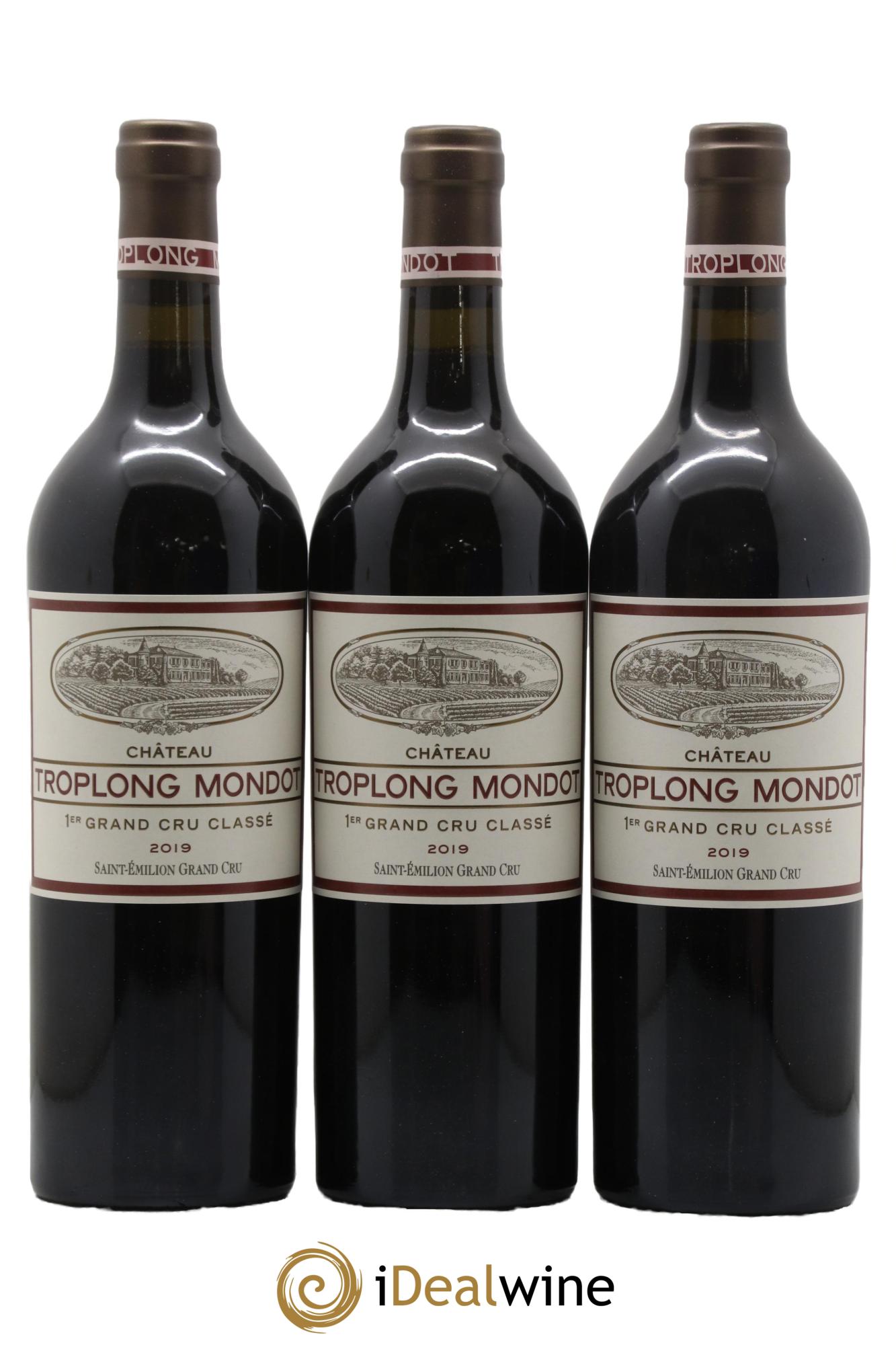 Château Troplong Mondot 1er Grand Cru Classé B 2019 - Lot de 3 bouteilles - 0