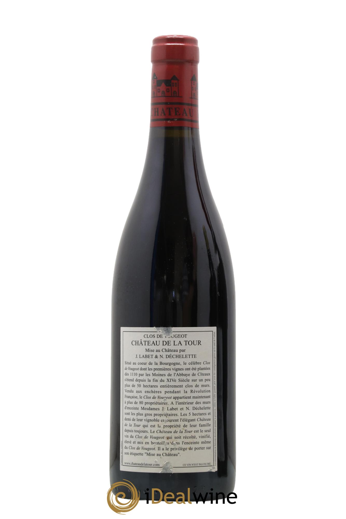 Clos de Vougeot Grand Cru Château de La Tour 2012 - Lot de 1 bouteille - 1