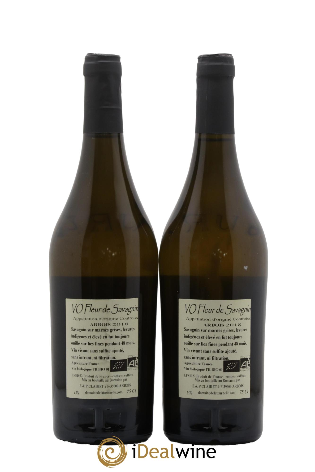 Arbois Fleur De Savagnin Domaine de la Tournelle 2018 - Lot de 2 bouteilles - 1