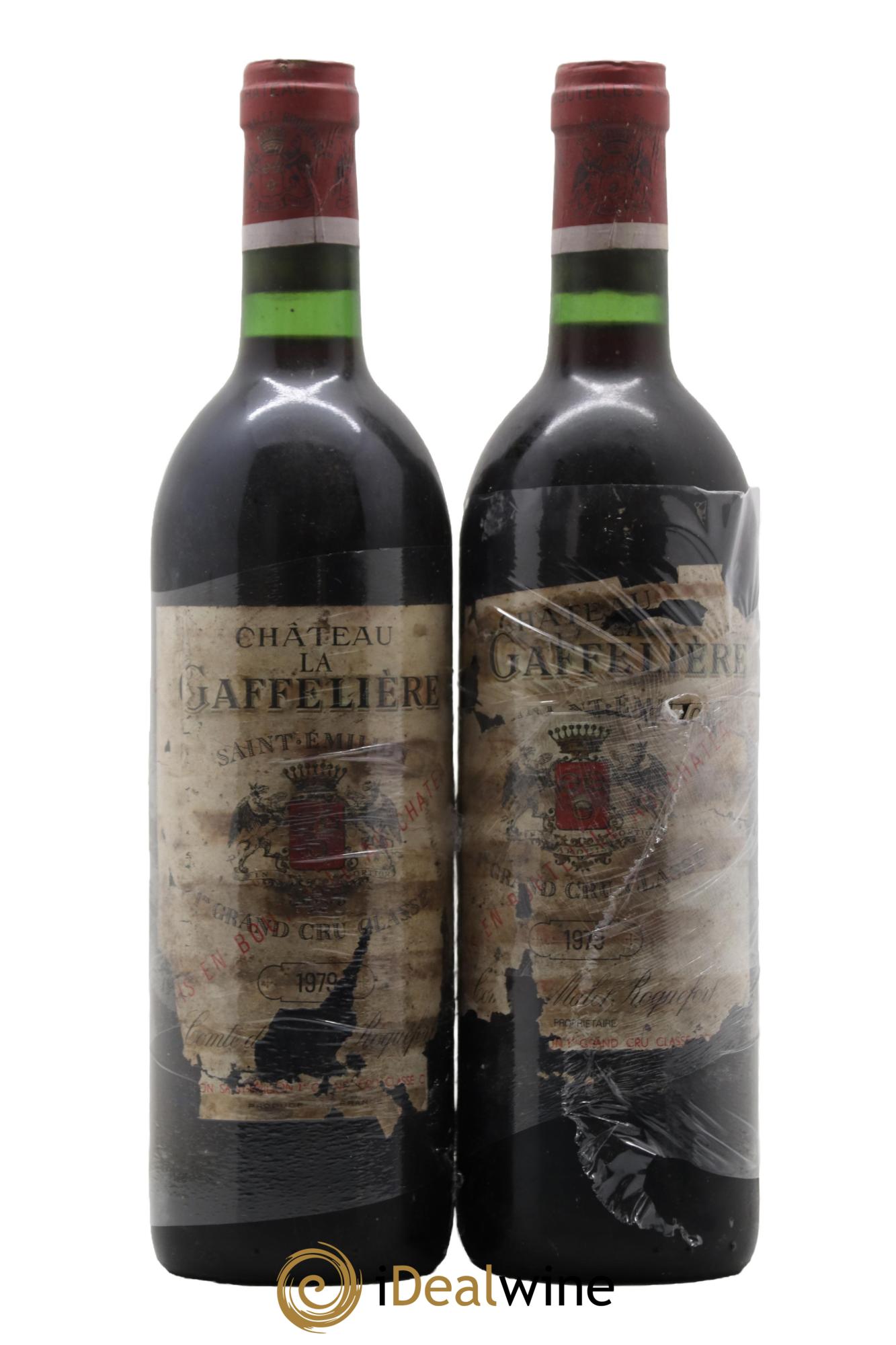 Château la Gaffelière 1er Grand Cru Classé B 1979 - Lot de 2 bouteilles - 0