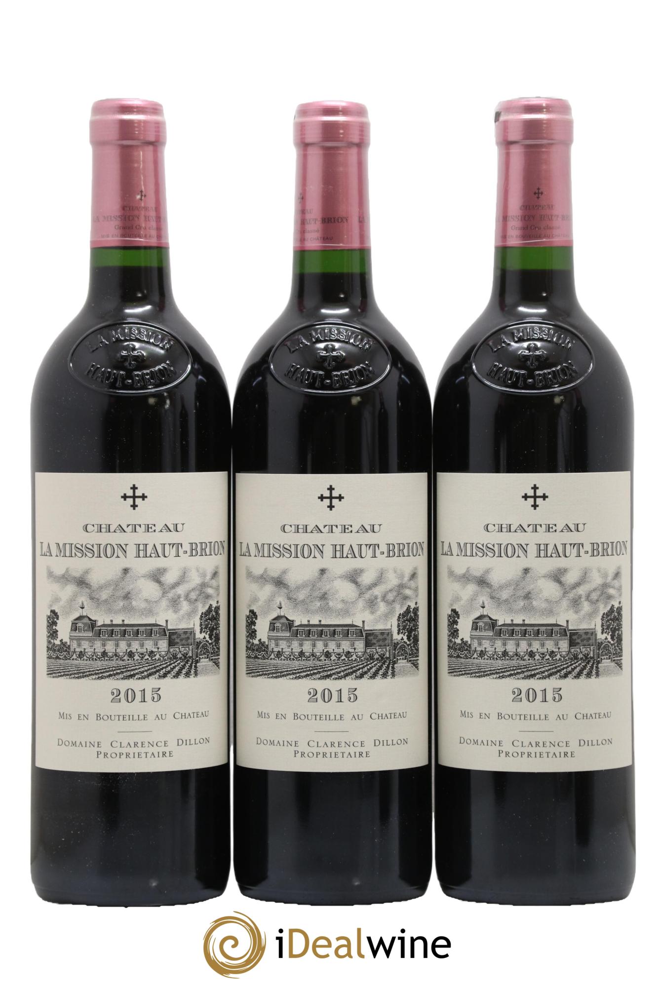 Château la Mission Haut-Brion Cru Classé de Graves 2015 - Lot of 6 bottles - 1