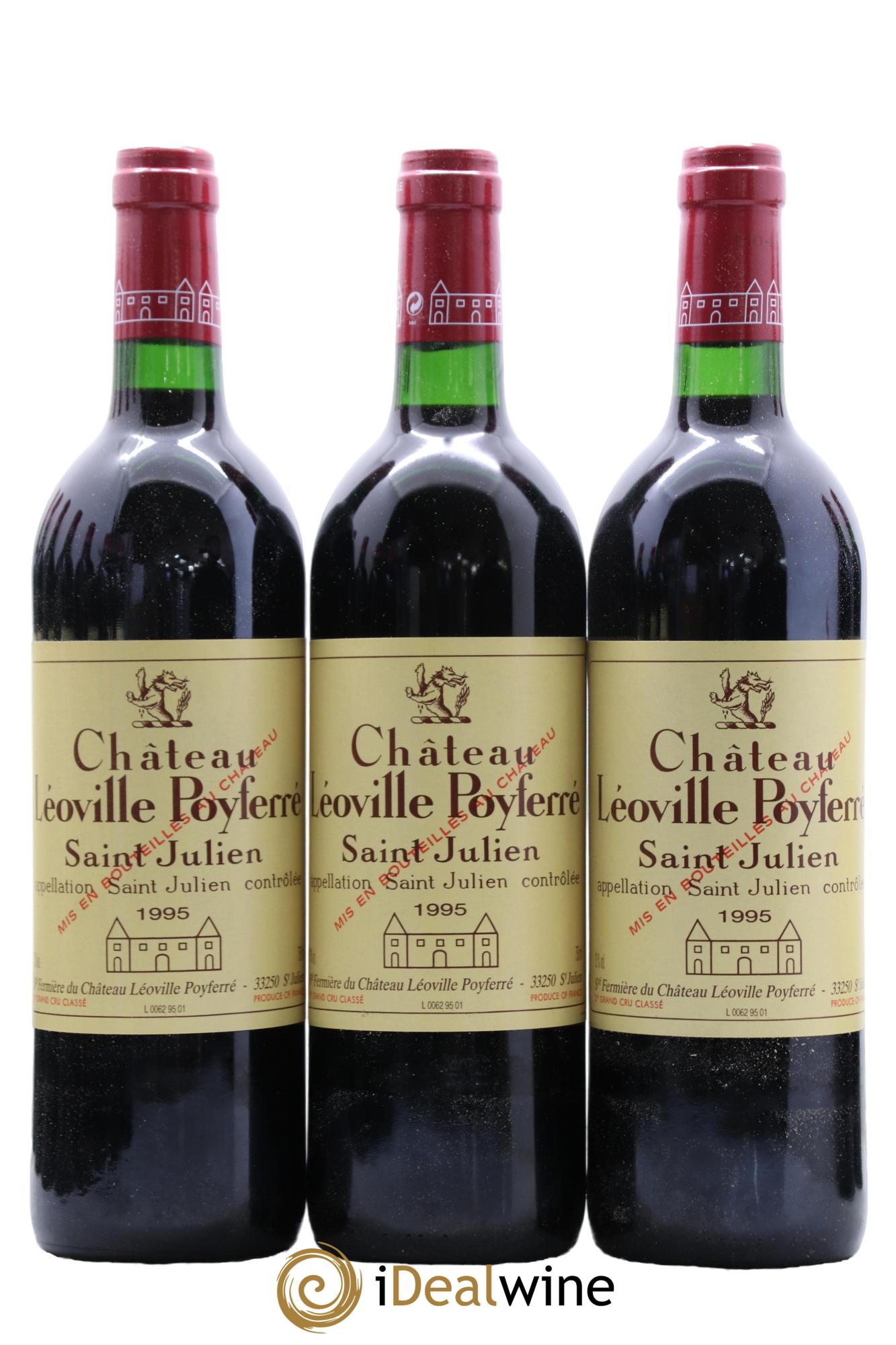Château Léoville Poyferré 2ème Grand Cru Classé 1995 - Lot de 12 bouteilles - 1