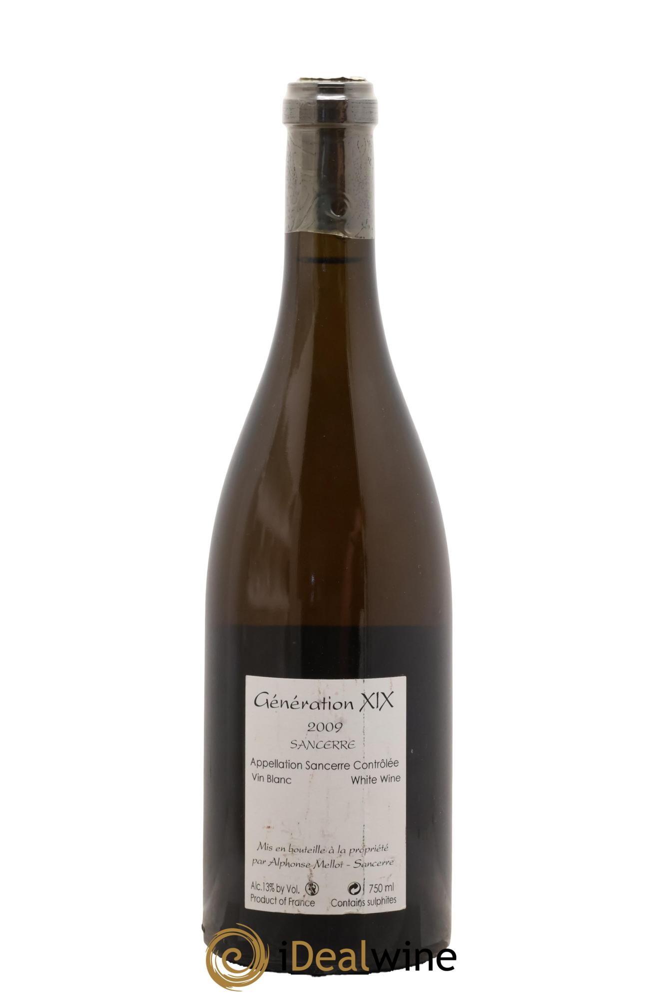 Sancerre Génération XIX Alphonse Mellot 2009 - Lot of 1 bottle - 1