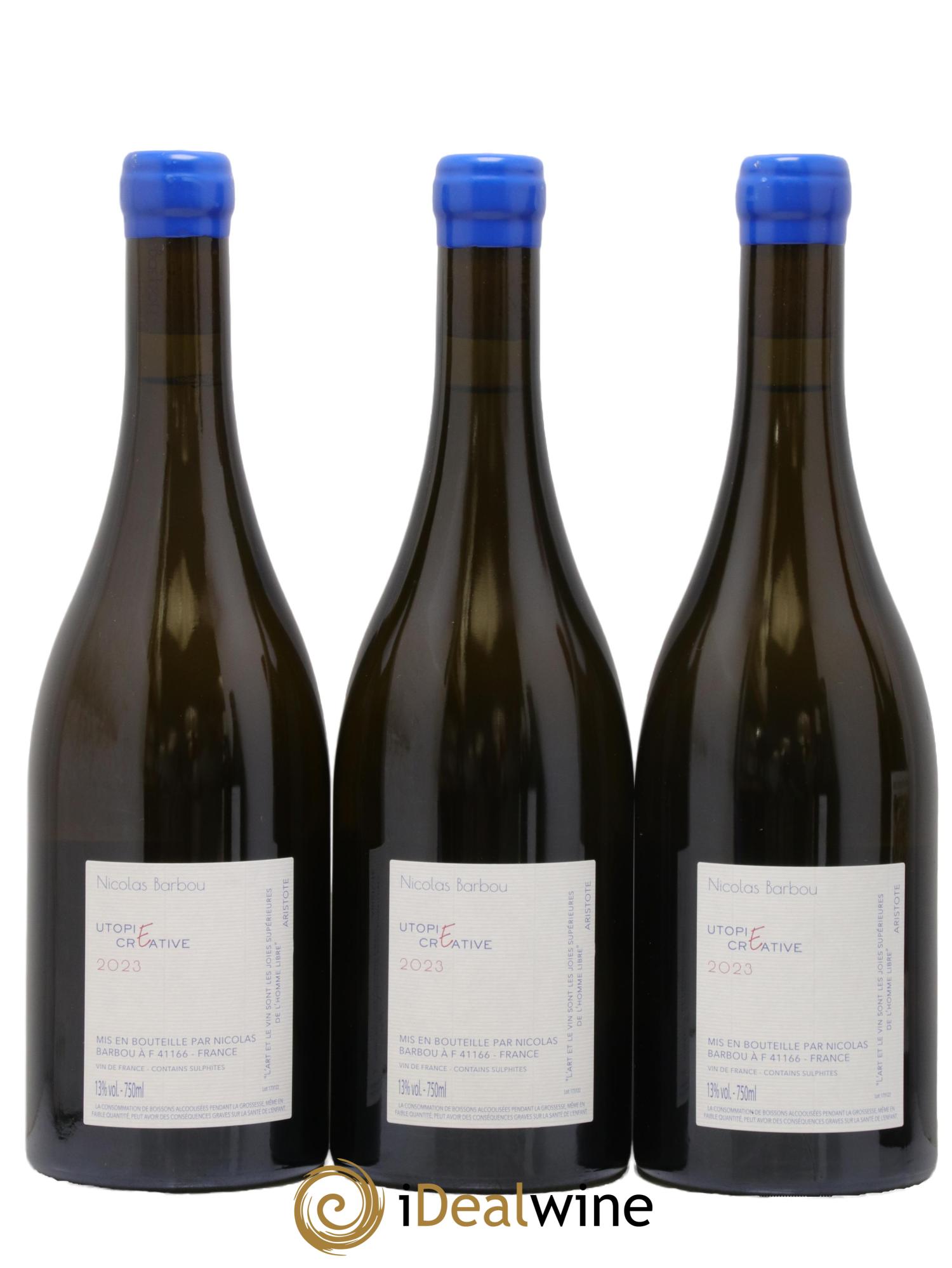 Vin de France Utopie Créative Nicolas Barbou 2023 - Lot of 3 bottles - 1