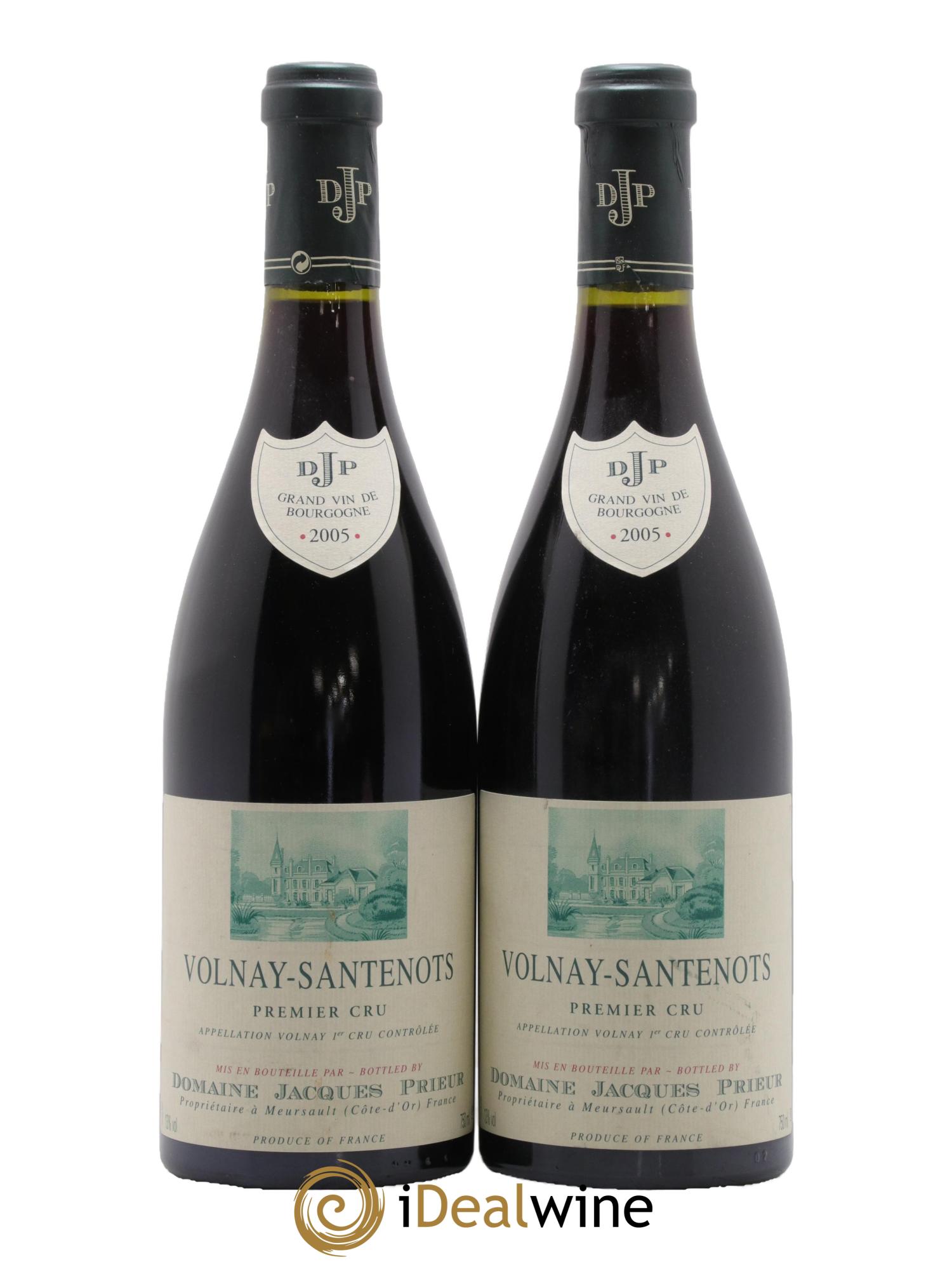 Volnay 1er Cru Santenots Jacques Prieur (Domaine) 2005 - Lot de 2 bouteilles - 0
