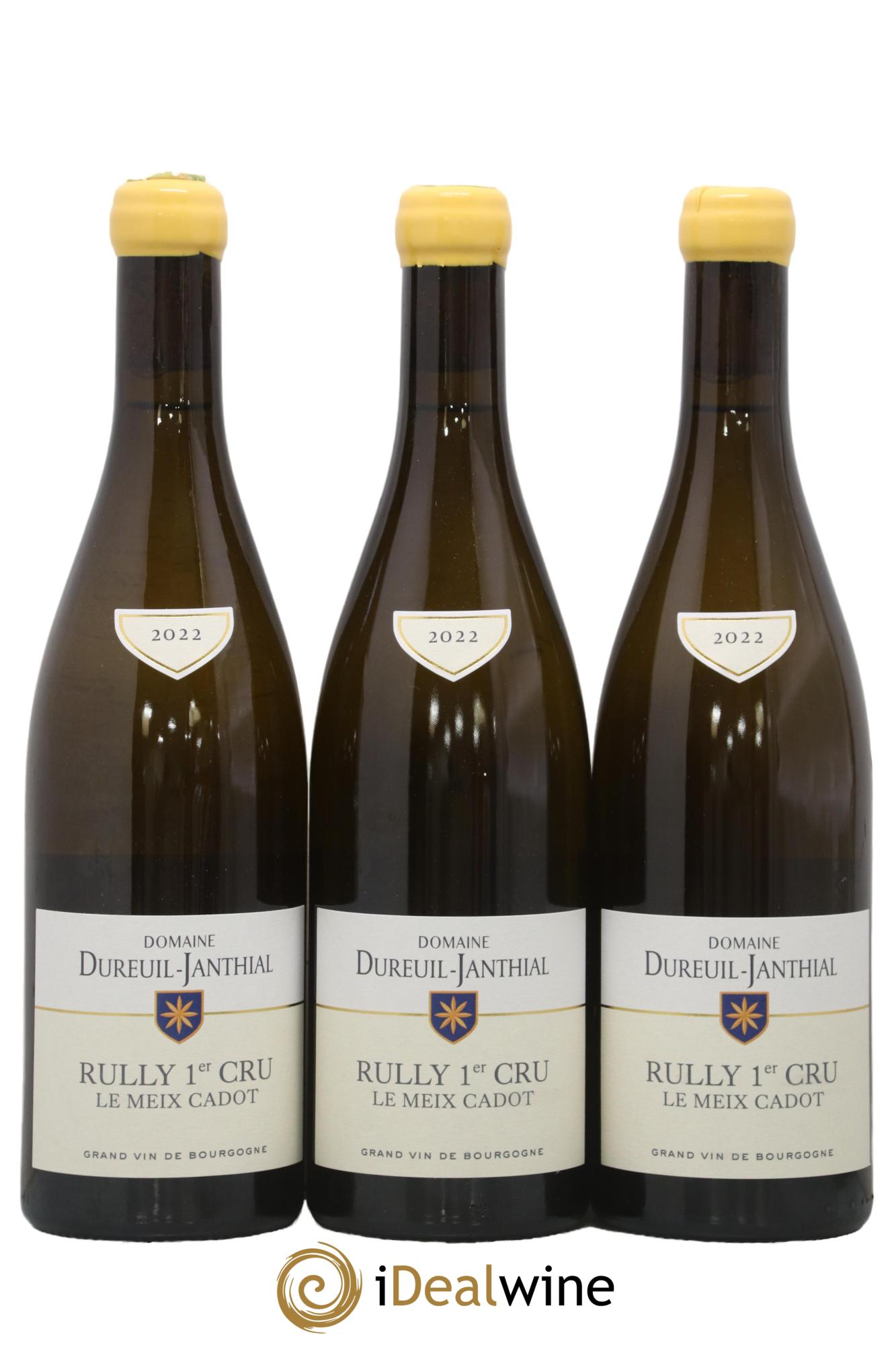 Rully 1er Cru Le Meix Cadot Vincent Dureuil-Janthial 2022 - Lot de 3 bouteilles - 0