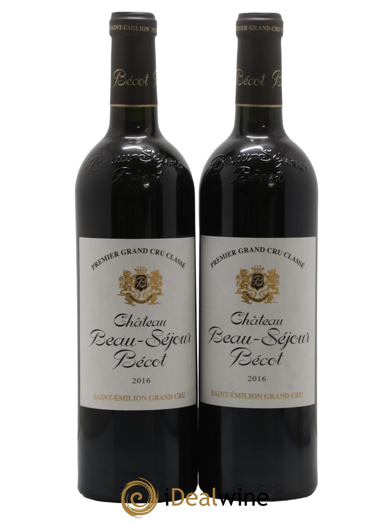 Château Beau-Séjour Bécot 1er Grand Cru Classé B 2016 - Lot de 2 bouteilles - 0