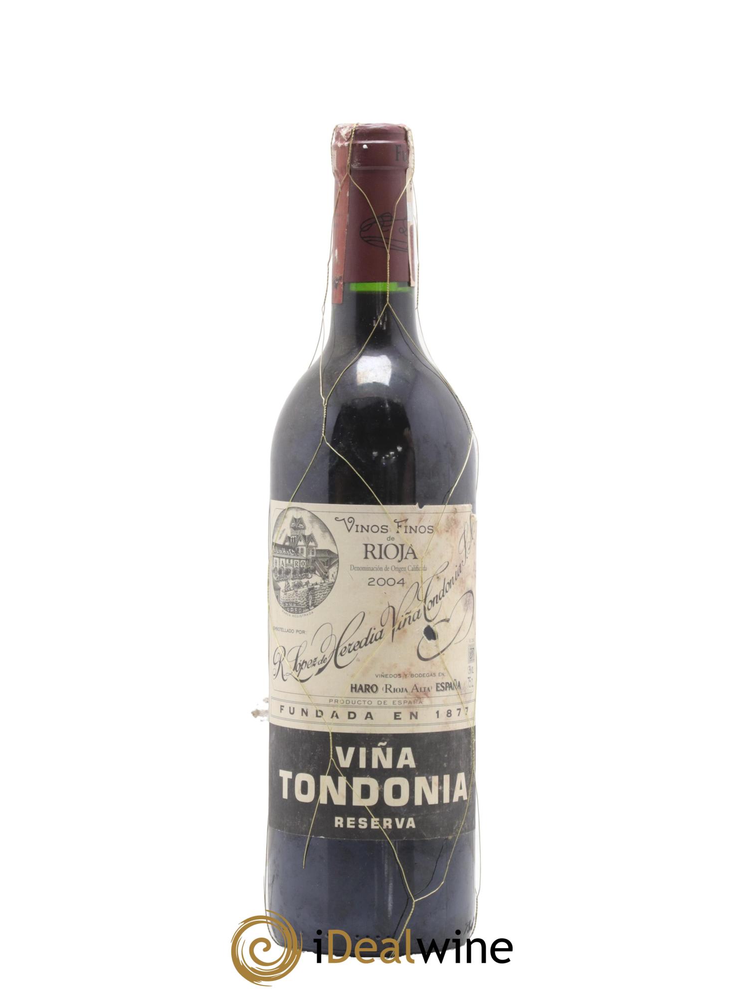 Rioja DOCA Reserva Vina Tondonia R. Lopez de Heredia 2004 - Lot of 1 bottle - 0