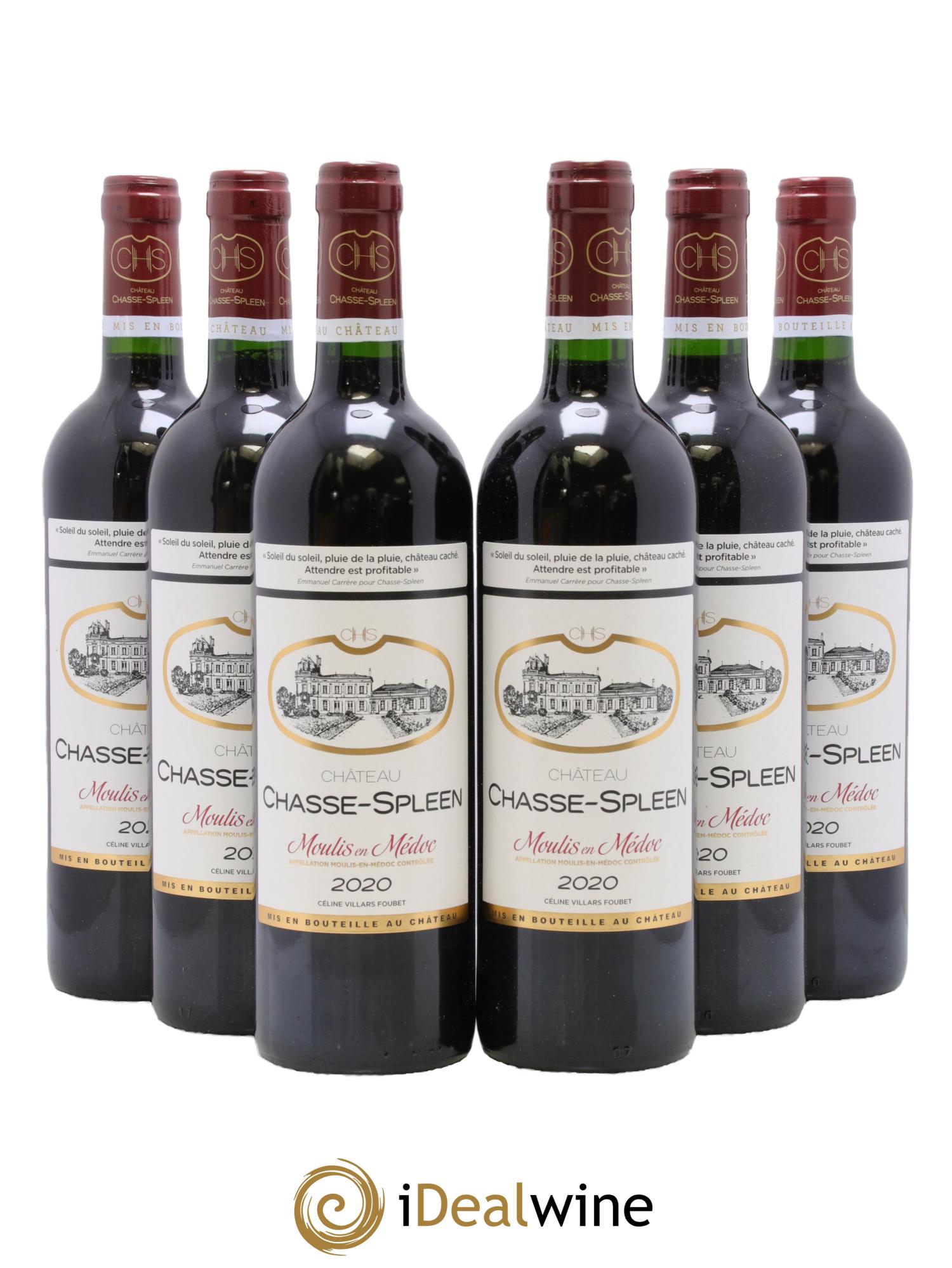 Château Chasse Spleen 2020 - Posten von 6 Flaschen - 0