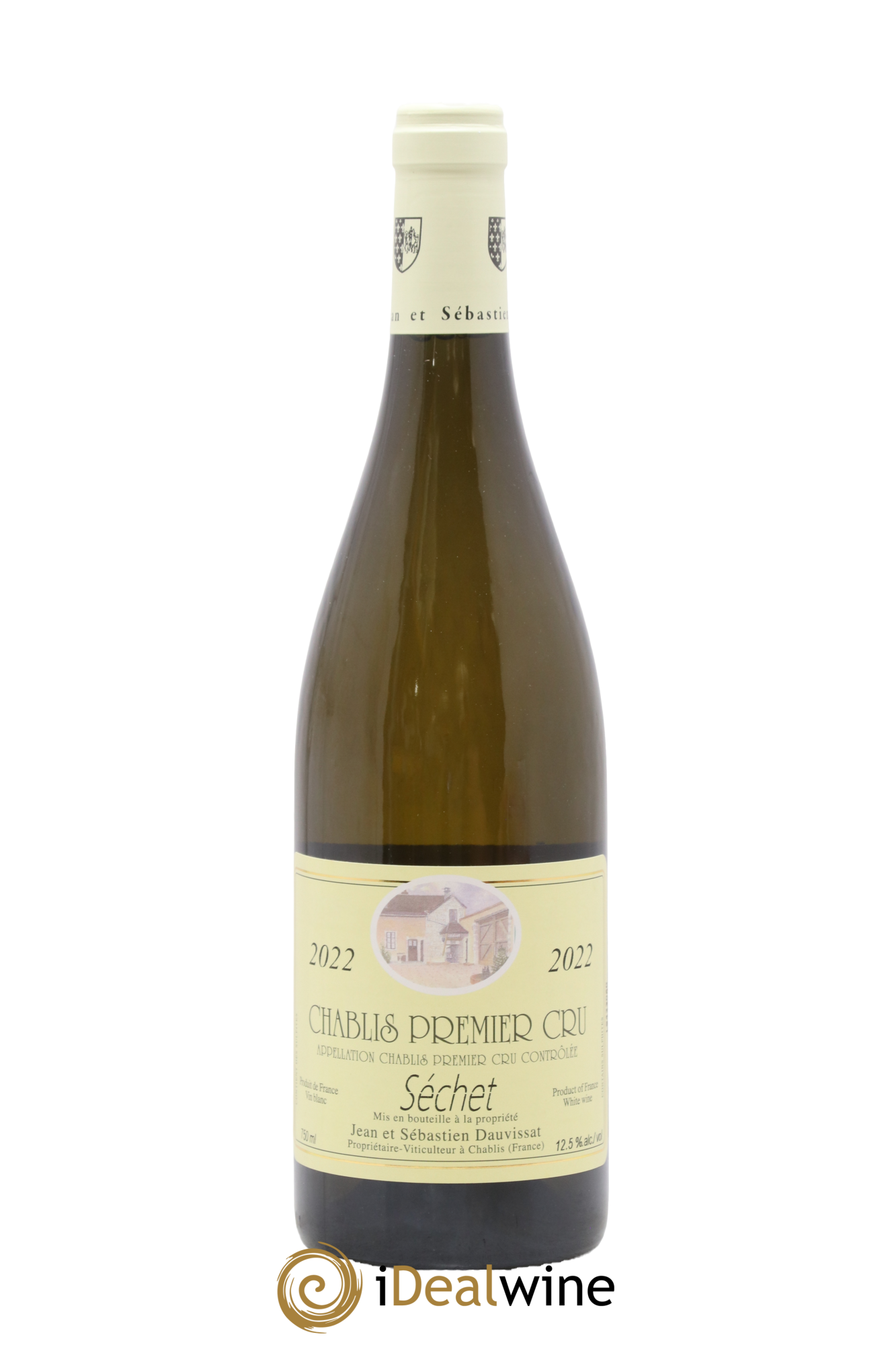 Chablis 1er Cru Séchets Jean & Sébastien Dauvissat 2022 - Lot de 1 bouteille - 0