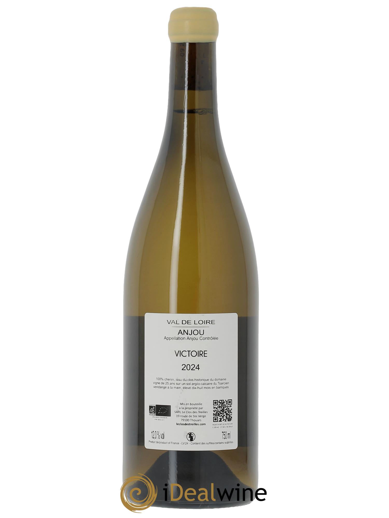 Anjou Victoire Clos des Treilles - Nicolas Réau 2024 - Lot de 1 bouteille - 1