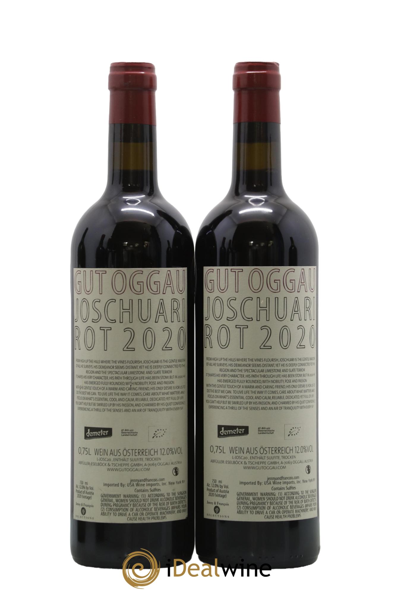 Burgenland Joschuari Gut Oggau 2020 - Lotto di 2 bottiglie - 1