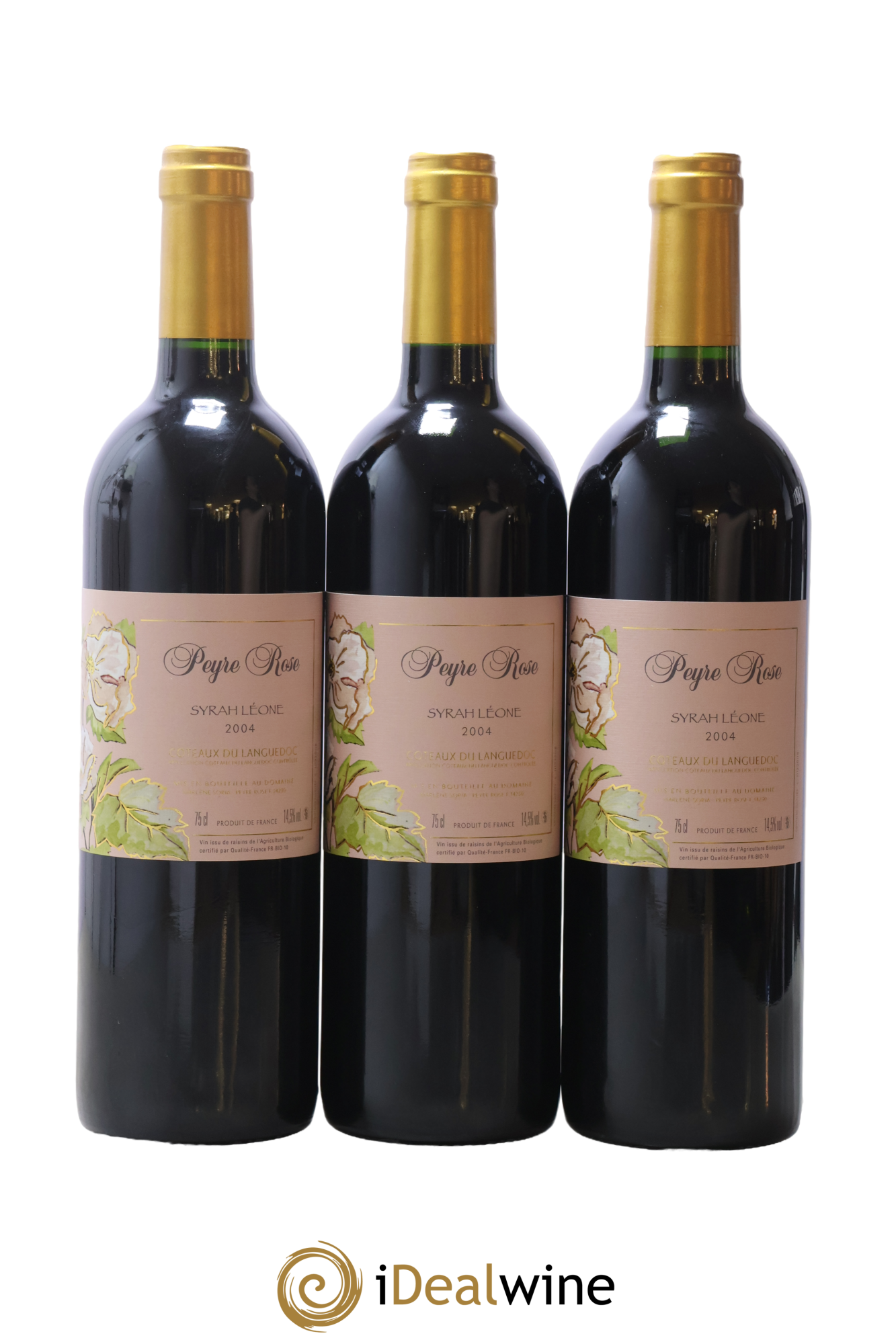 Coteaux du Languedoc Domaine Peyre Rose Belle Léone (anciennement Syrah Léone) Marlène Soria 2004 - Lote de 3 botellas - 0