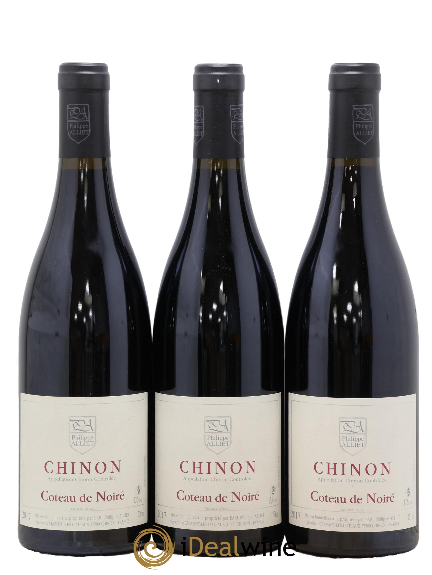 Chinon Coteau de Noiré Philippe Alliet 2017 - Posten von 3 Flaschen - 0