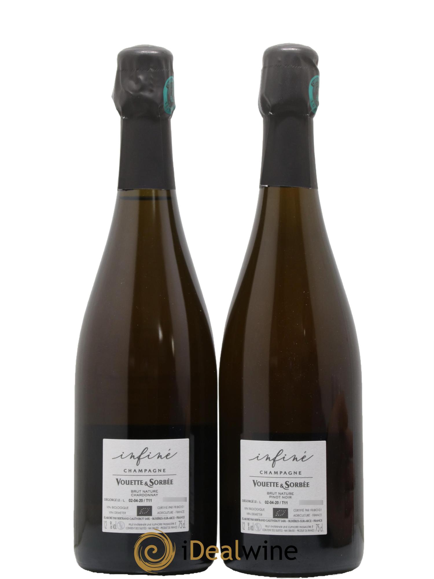 Infiné Vouette et Sorbée - Lot de 2 bouteilles - 1