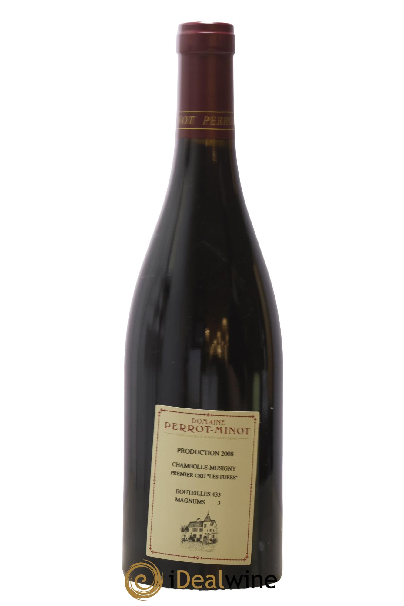 Chambolle-Musigny 1er Cru Les Fuées Vieilles Vignes Perrot-Minot 2008 - Lot de 1 bouteille - 1