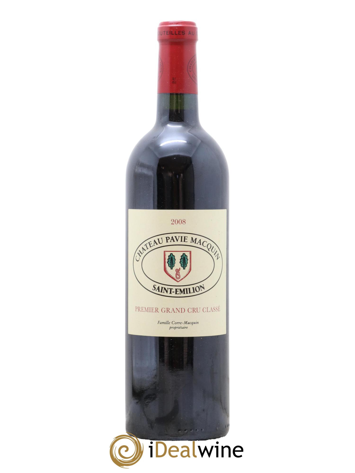 Château Pavie Macquin 1er Grand Cru Classé B 2008 - Lot de 1 bouteille - 0