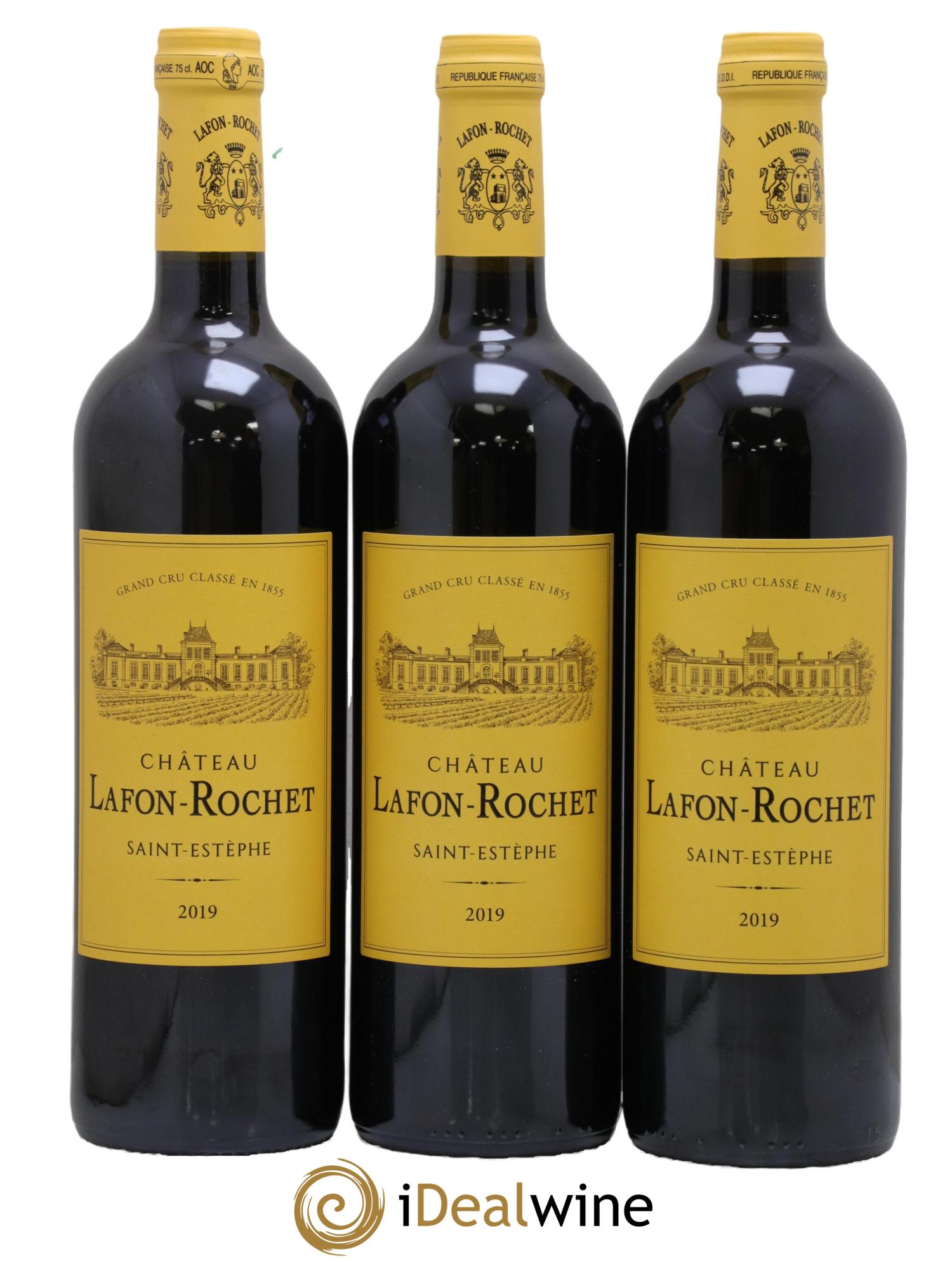 Château Lafon Rochet 4ème Grand Cru Classé 2019 - Lot de 3 bouteilles - 0