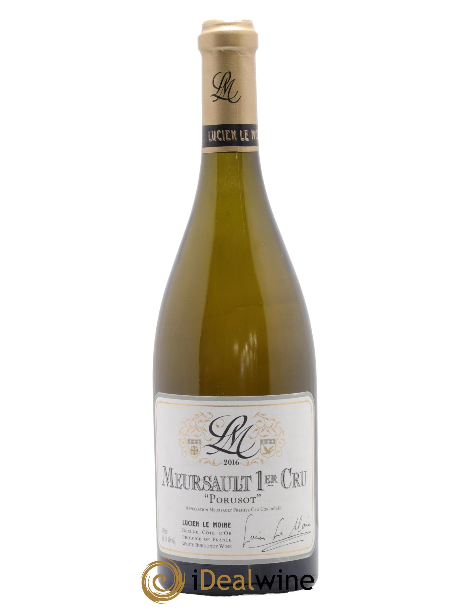 Meursault 1er Cru Porusot Lucien Le Moine 2016 - Lot de 1 bouteille - 0