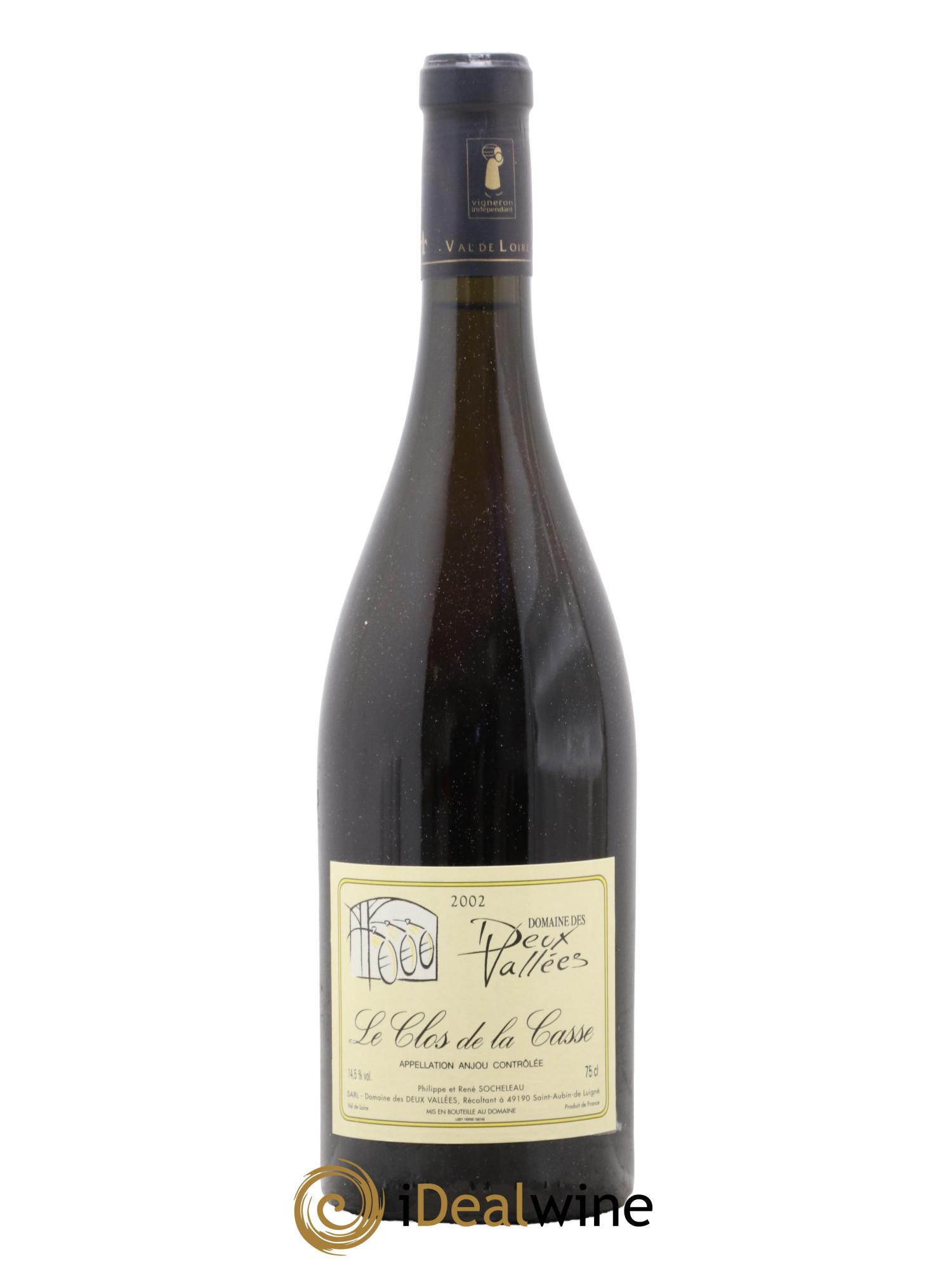Anjou Le Clos de la Casse Socheleau Domaine des Deux Vallées 2002 - Lot de 1 bouteille - 0