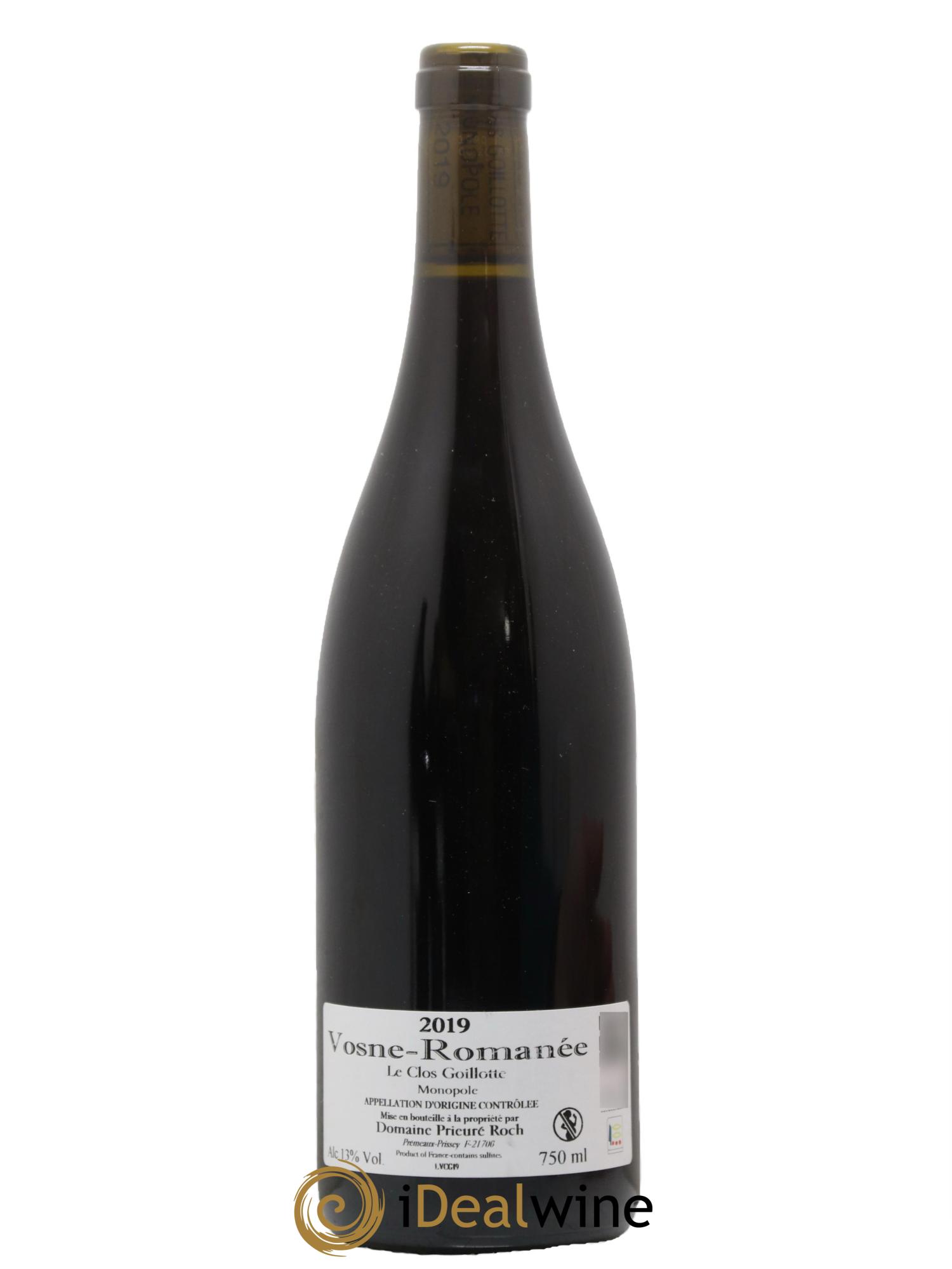 Vosne-Romanée Le Clos Goillotte Prieuré Roch 2019 - Lot of 1 bottle - 1
