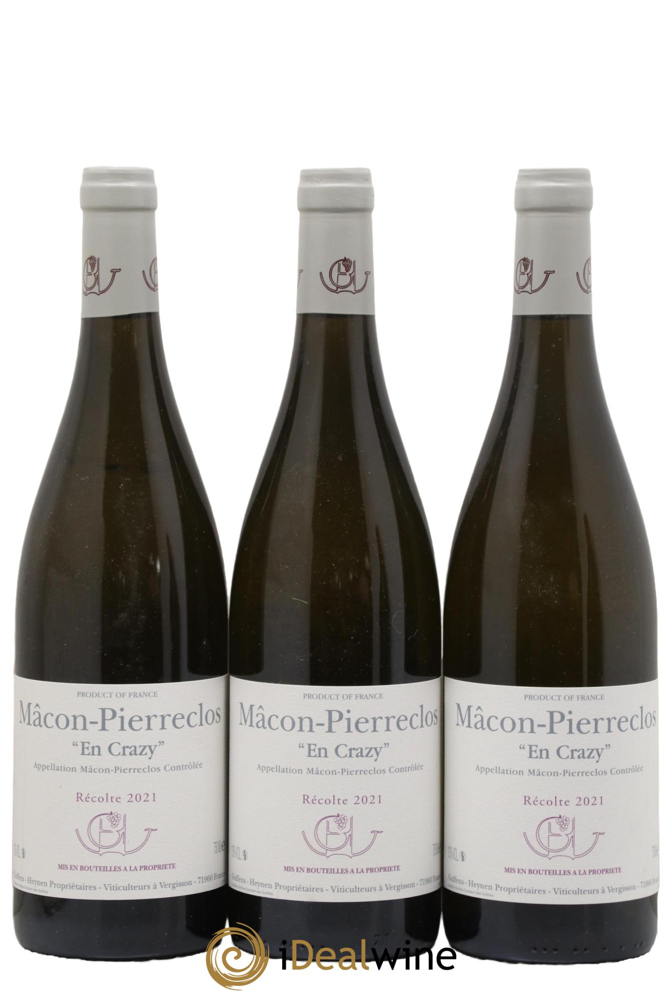 Mâcon Pierreclos En Crazy Guffens-Heynen 2021 - Lot de 3 bouteilles - 0
