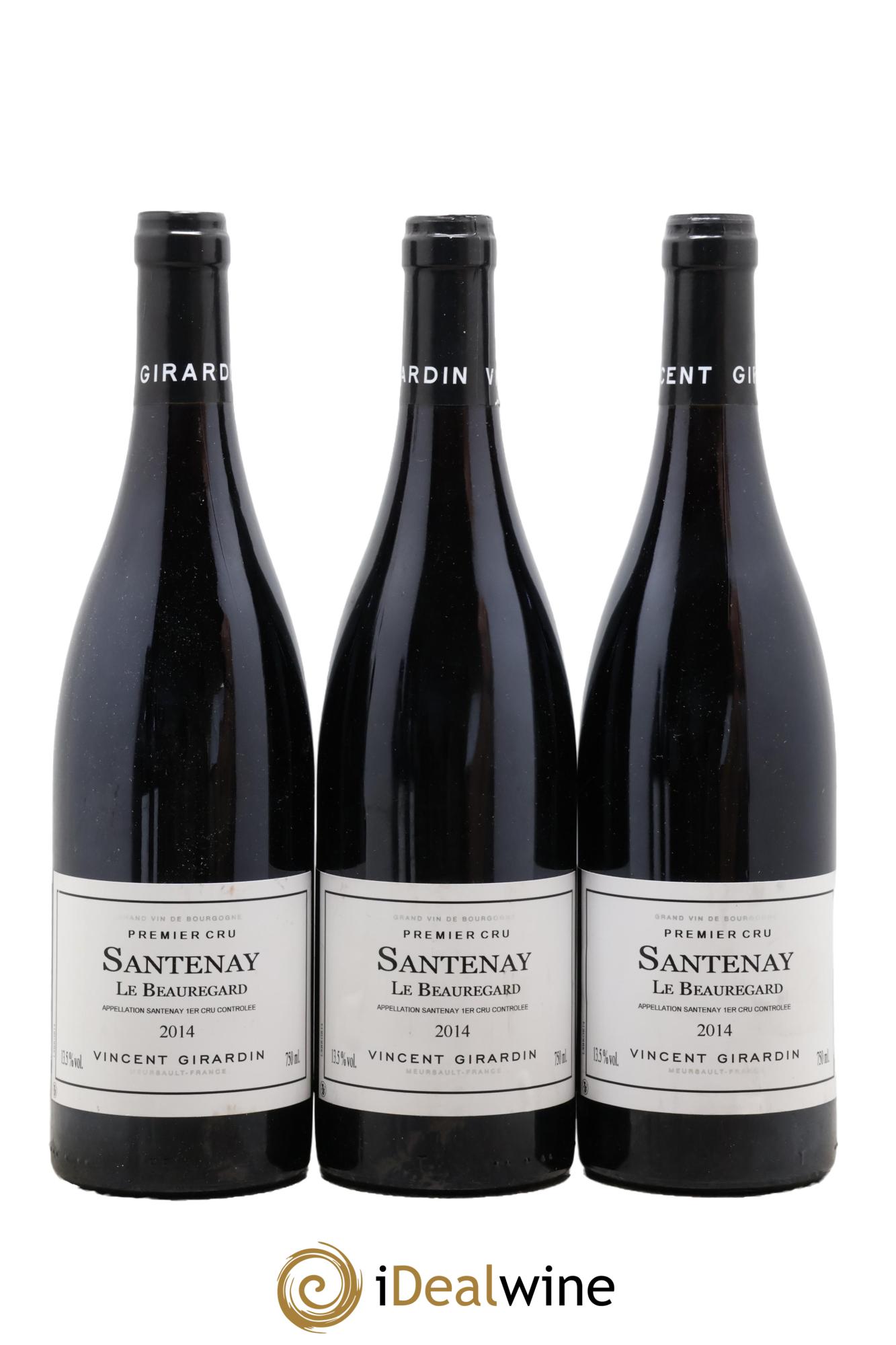 Santenay 1er Cru Le Beauregard Domaine Vincent Girardin 2014 - Lot de 3 bouteilles - 0